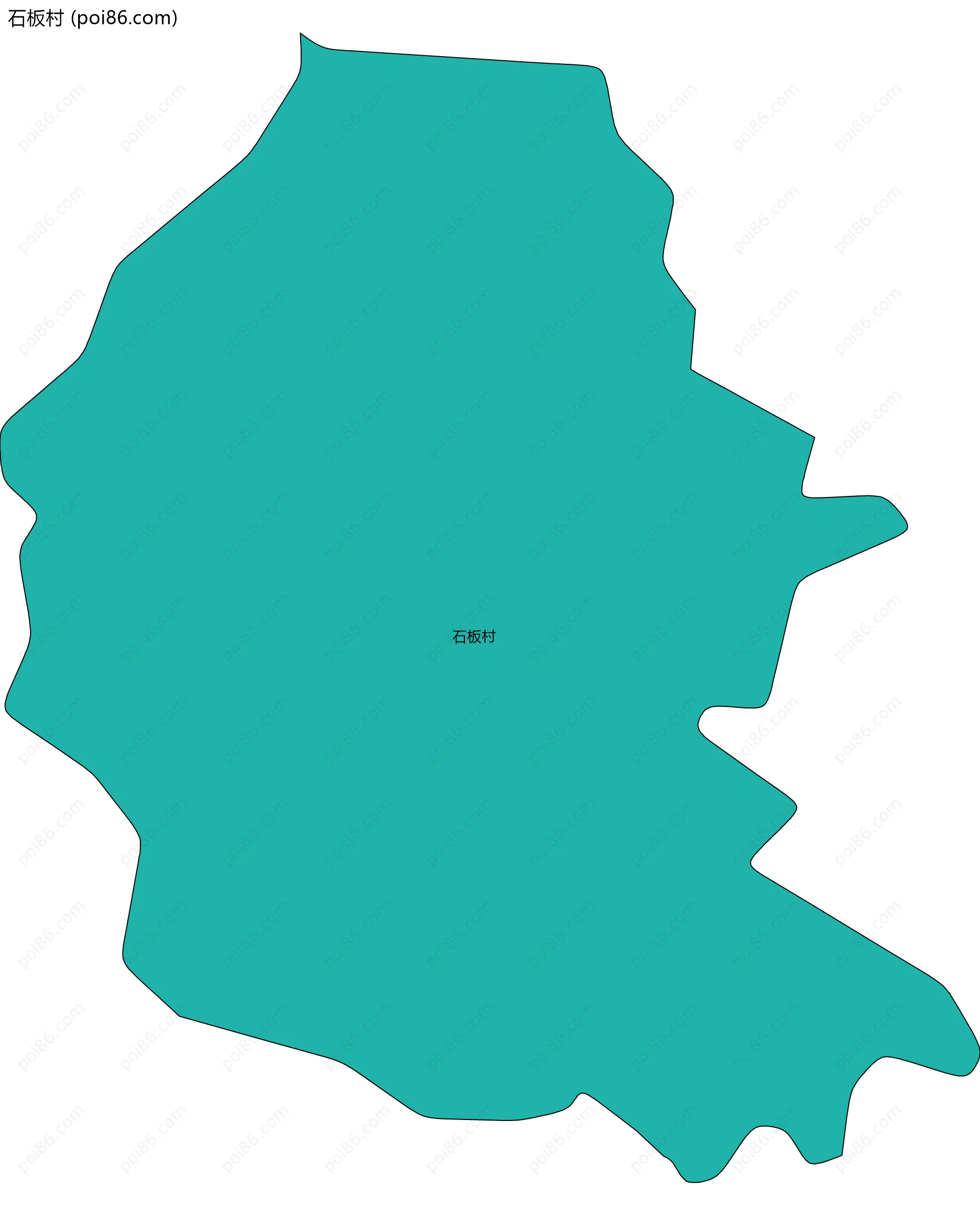 石板村边界地图