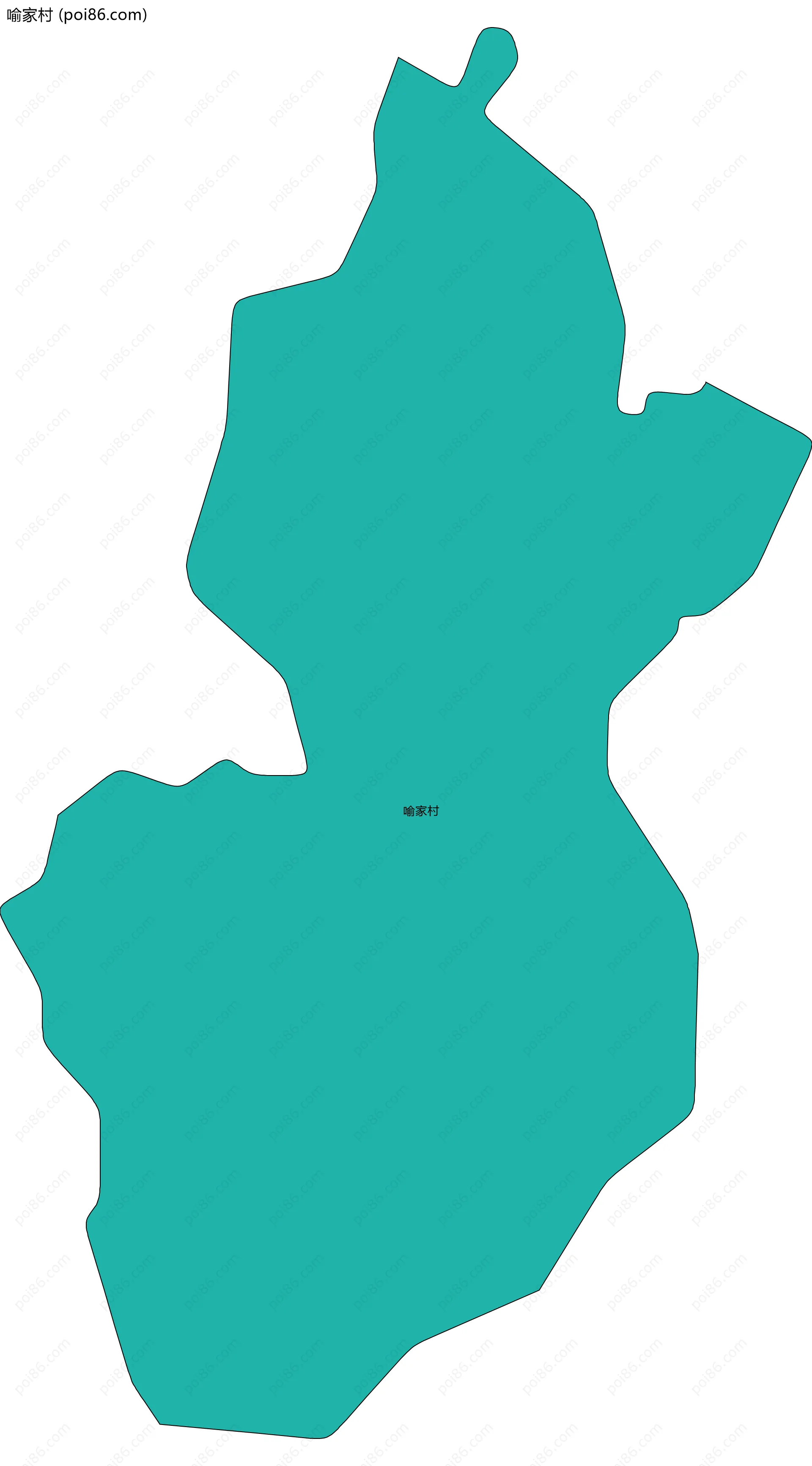 喻家村边界地图