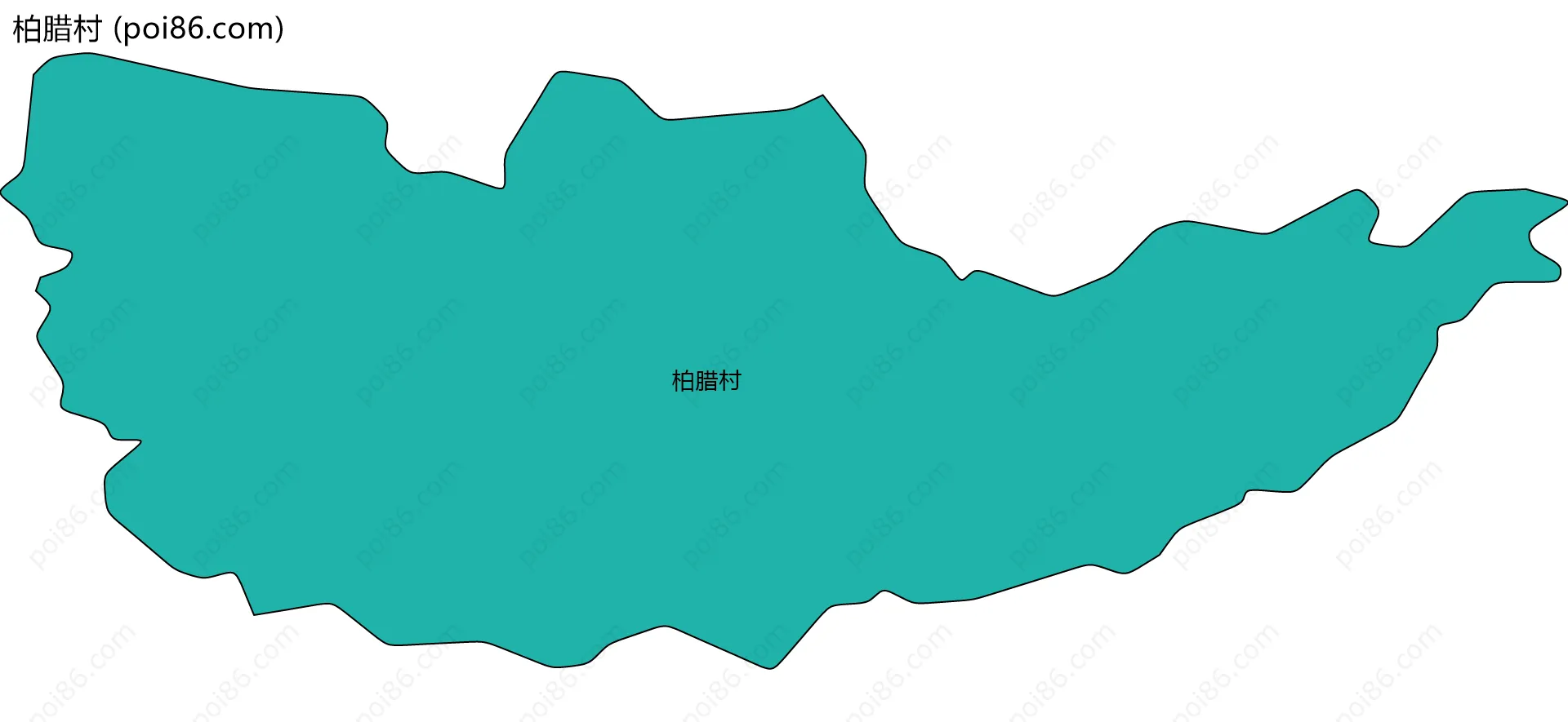 柏腊村边界地图