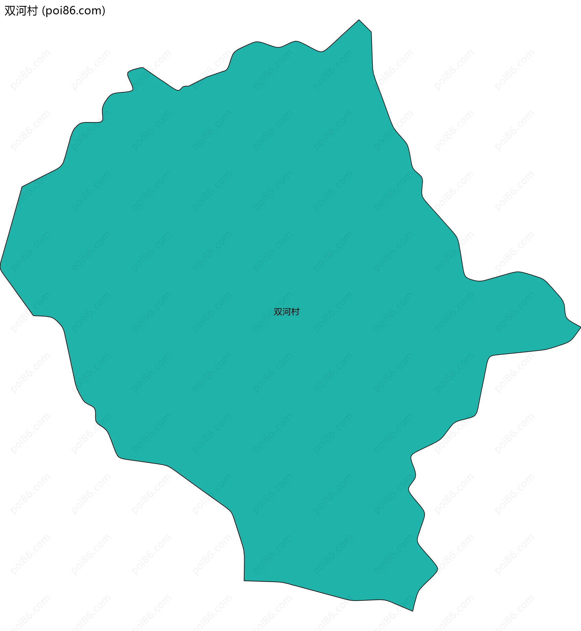 双河村边界地图