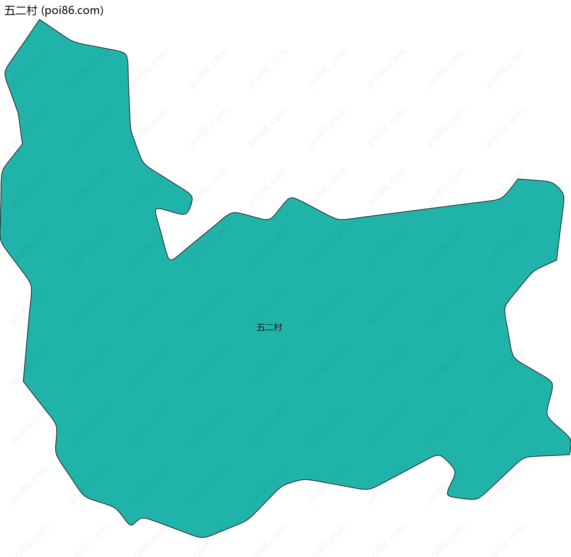 五二村边界地图