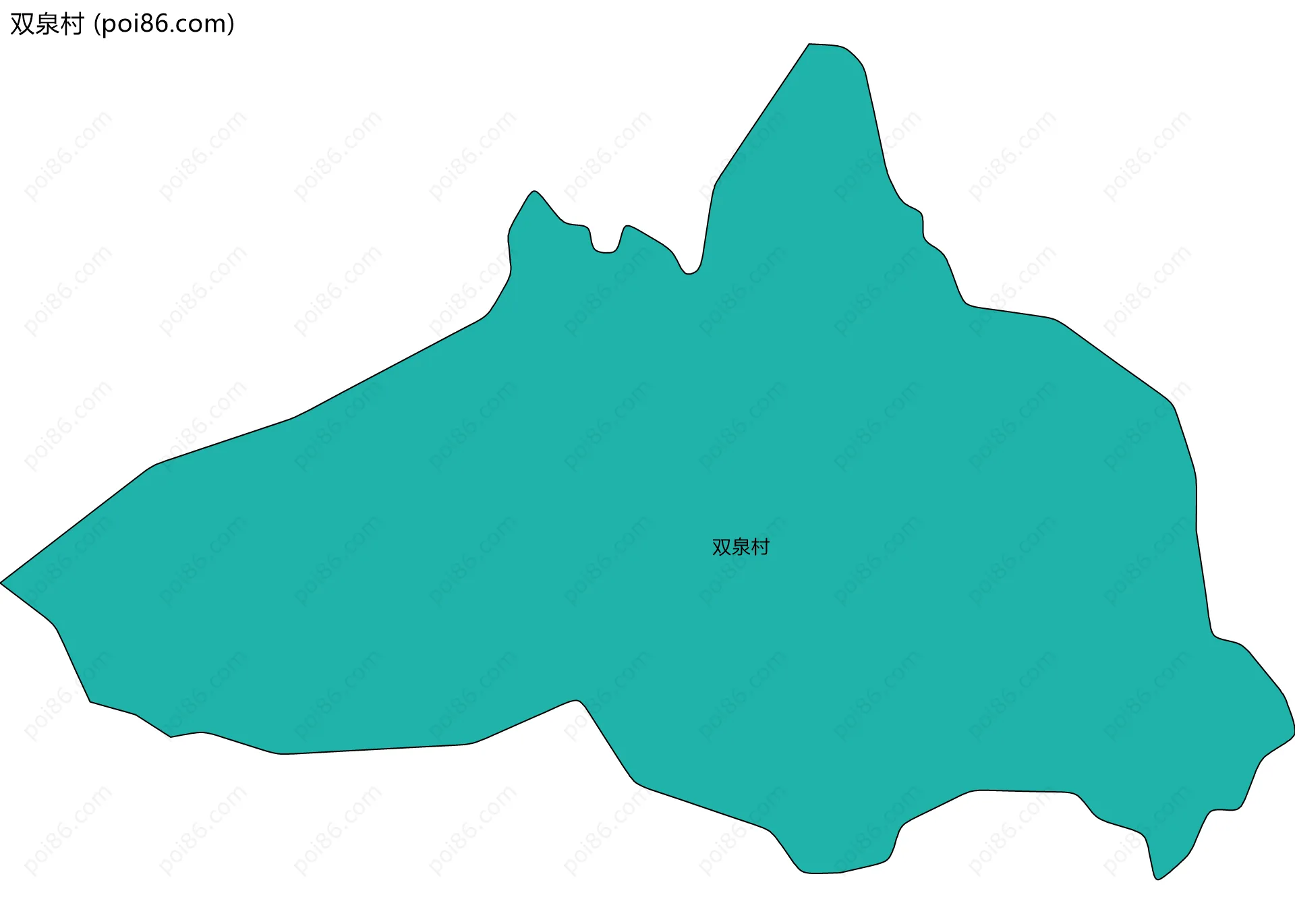 双泉村边界地图