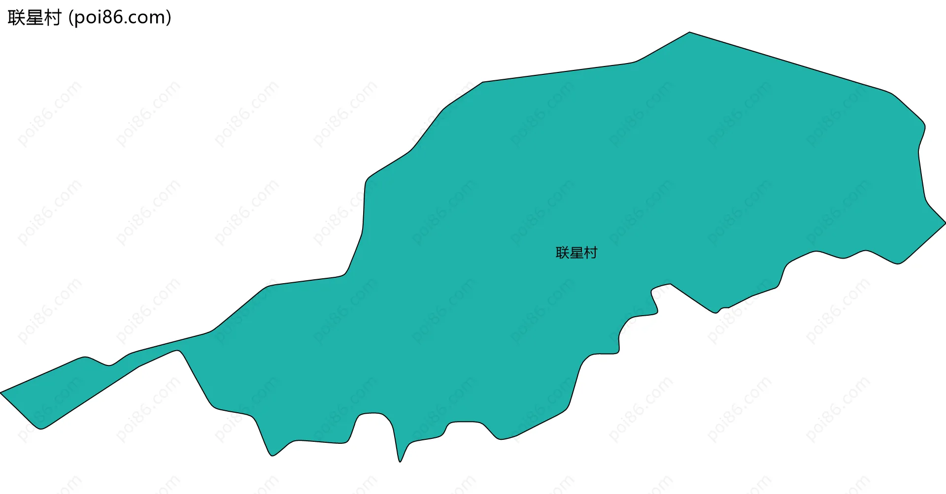 联星村边界地图