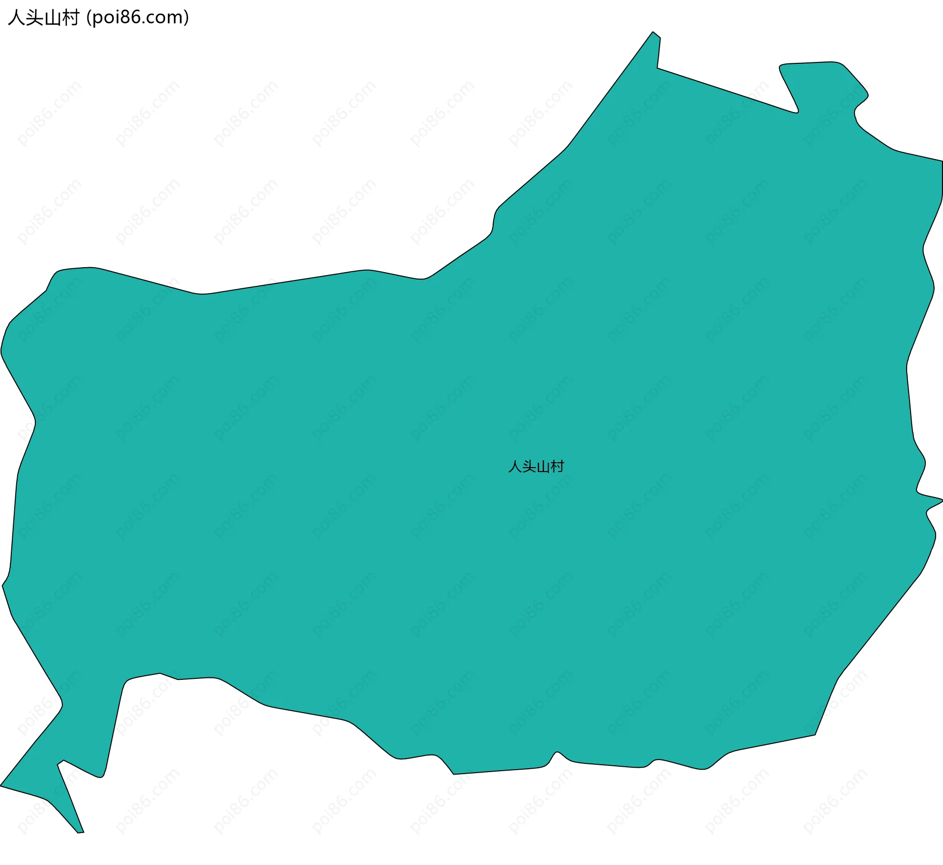 人头山村边界地图