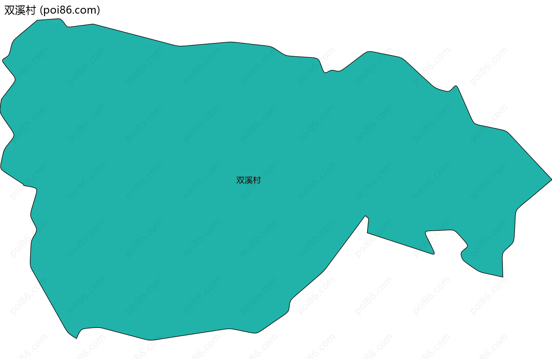 双溪村边界地图