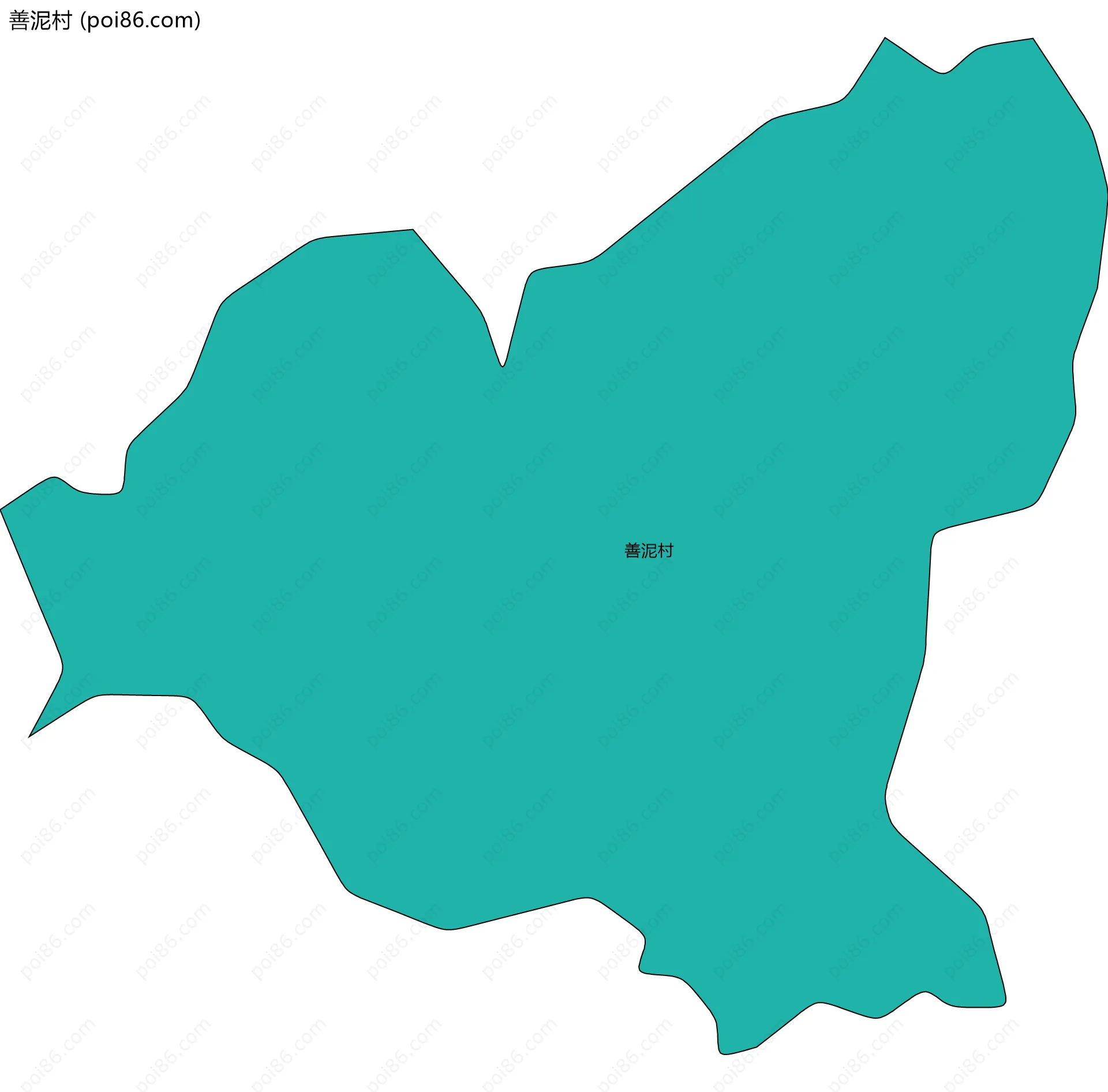 善泥村边界地图