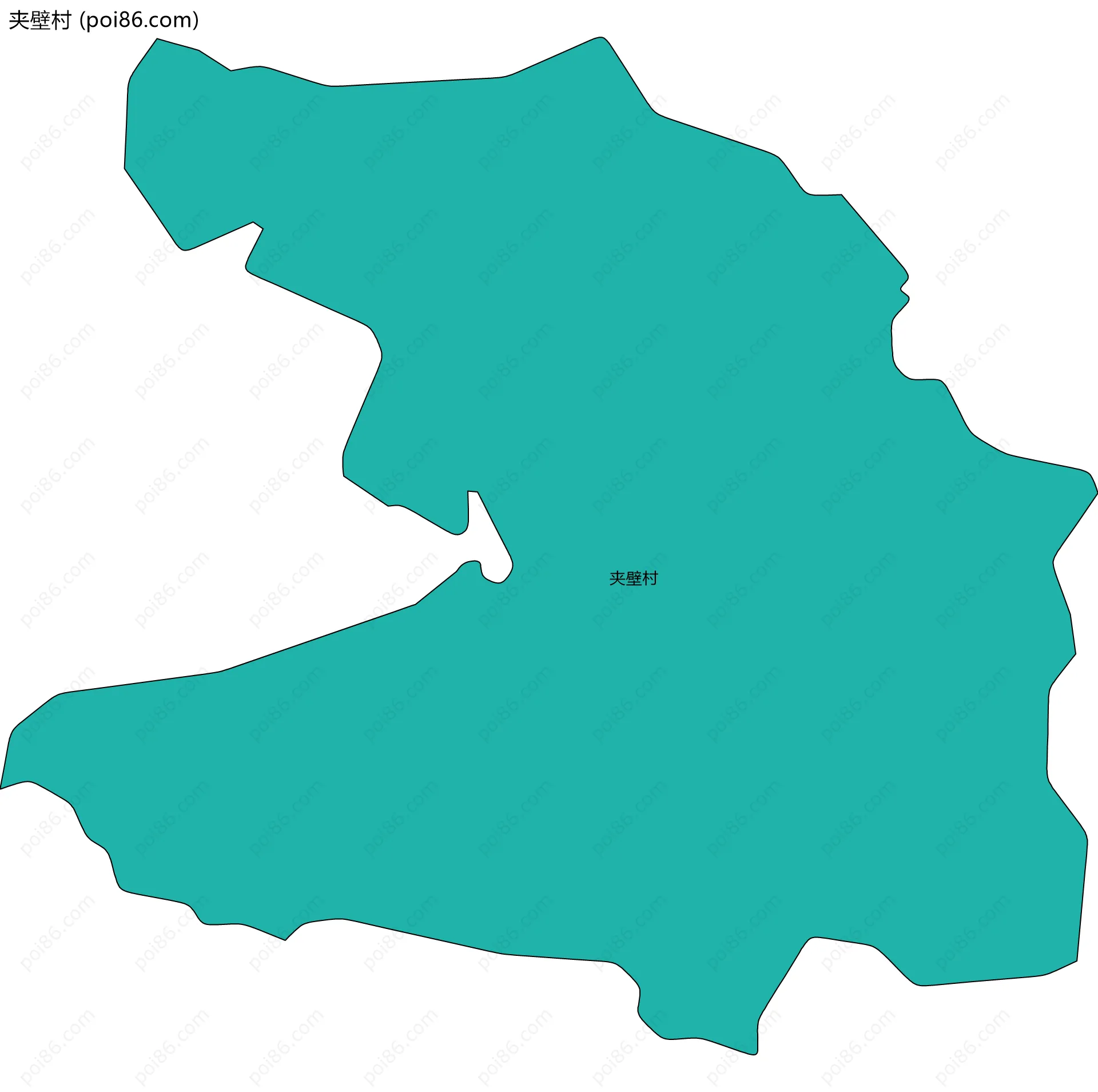 夹壁村边界地图