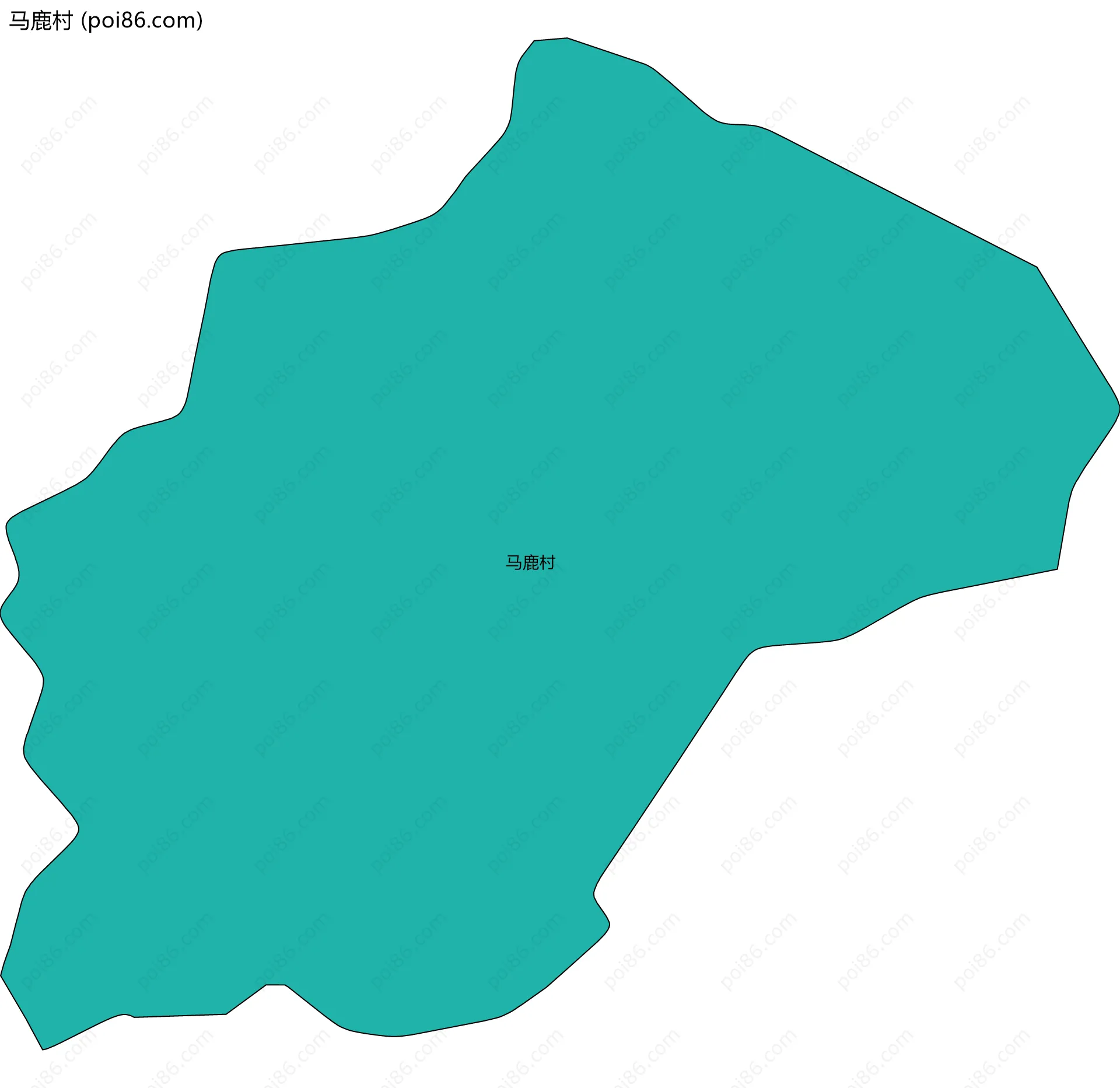 马鹿村边界地图