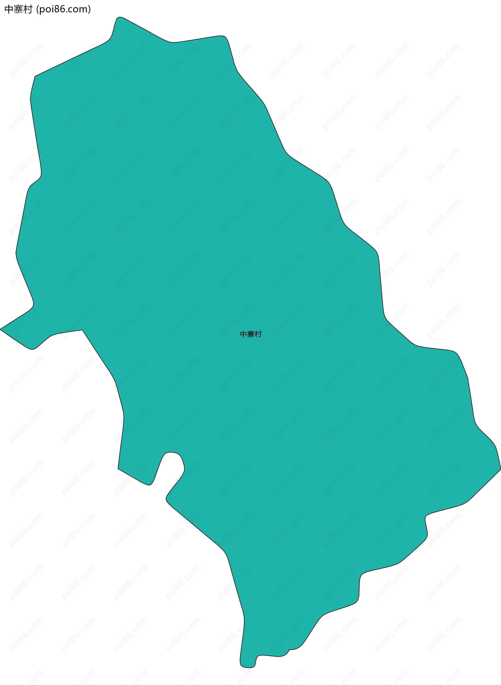 中寨村边界地图