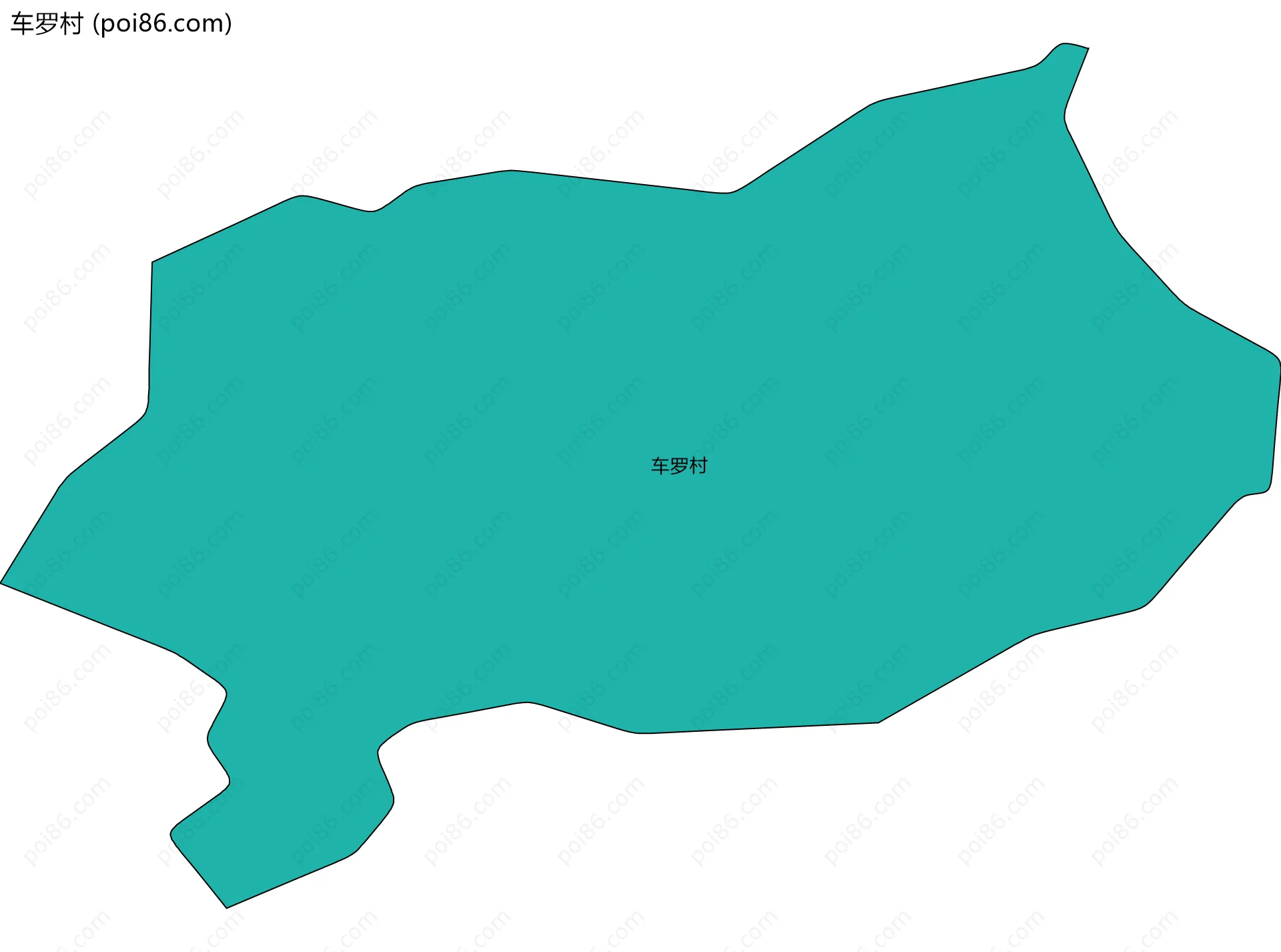 车罗村边界地图