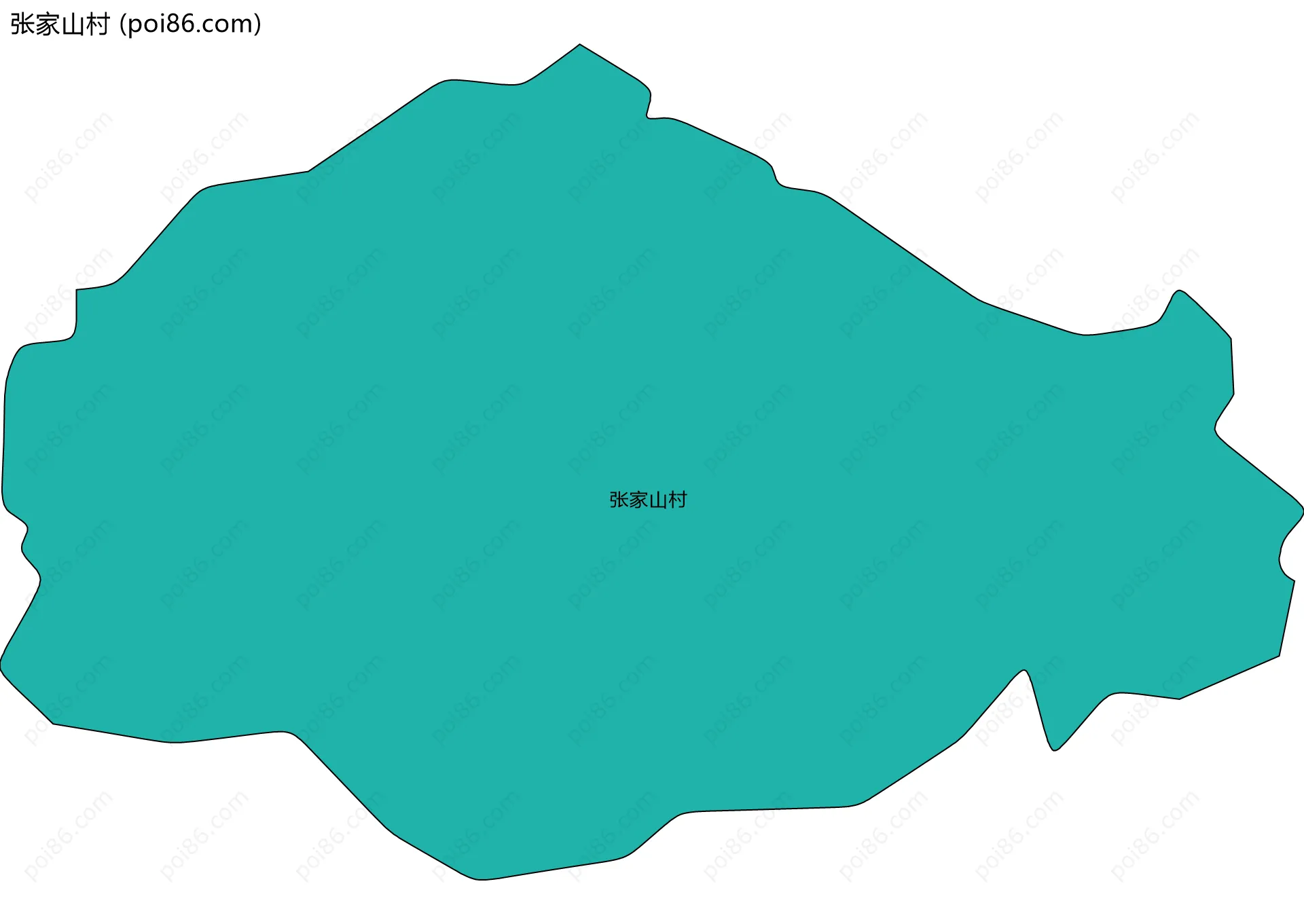 张家山村边界地图