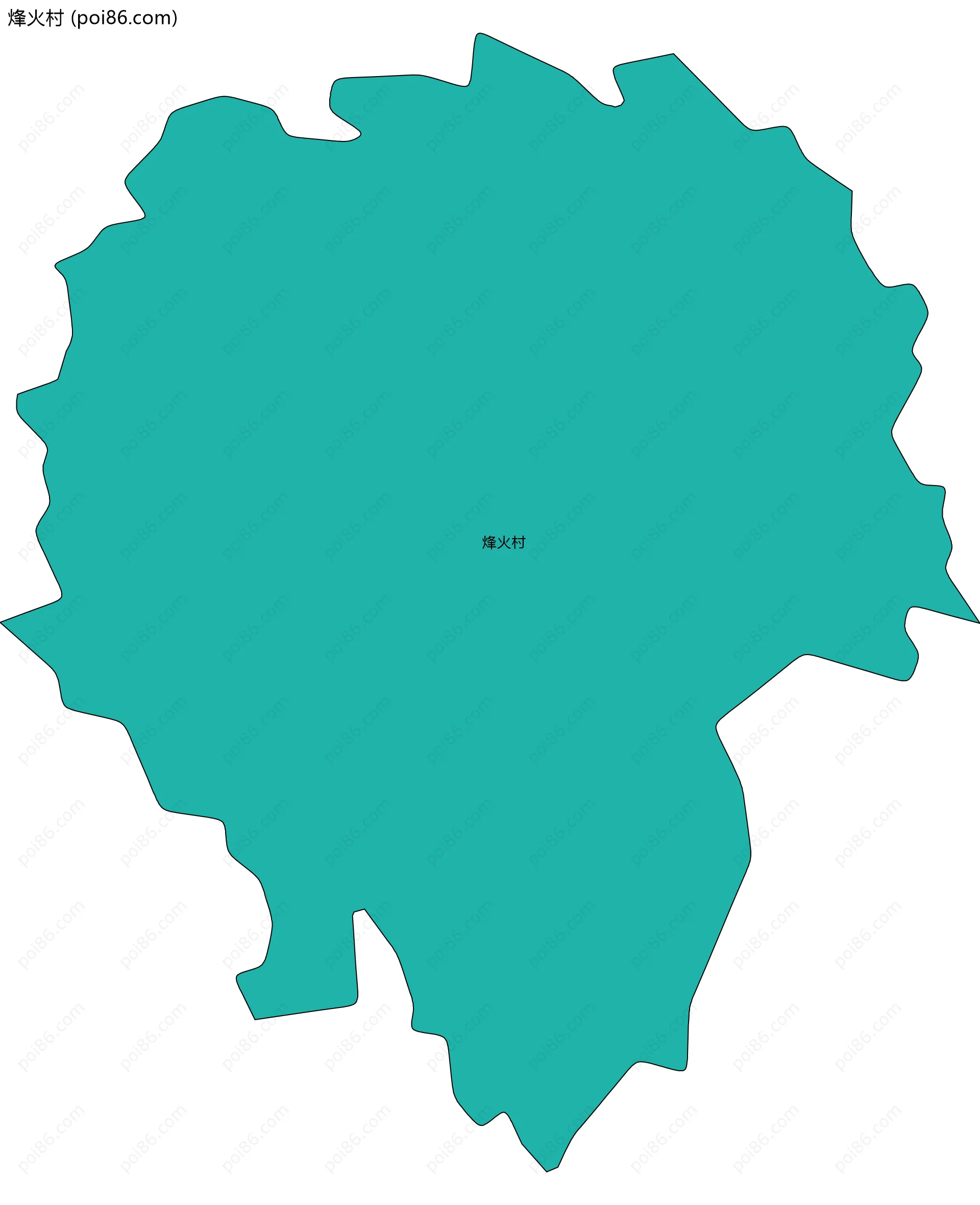 烽火村边界地图