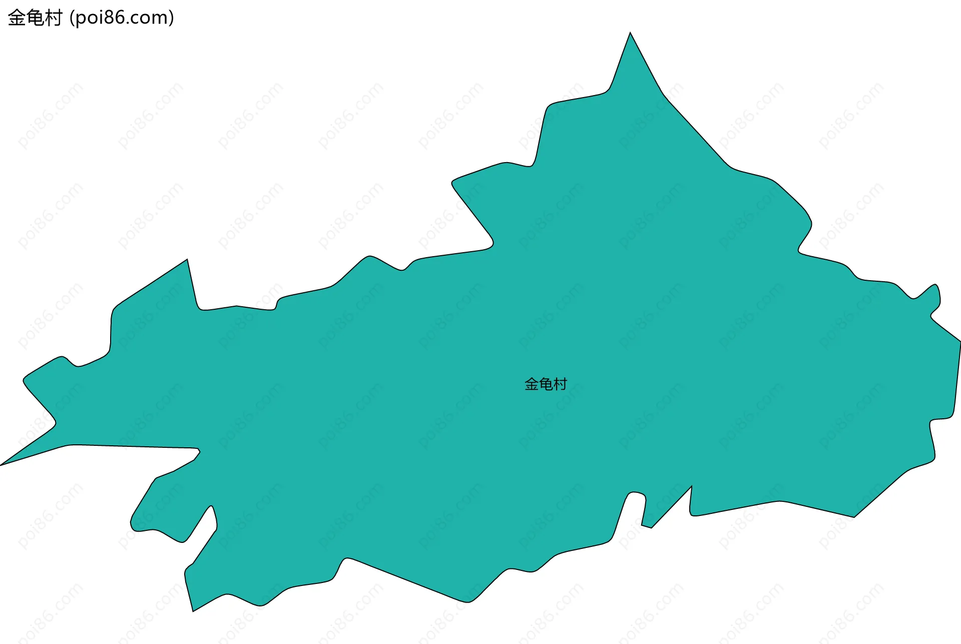 金龟村边界地图