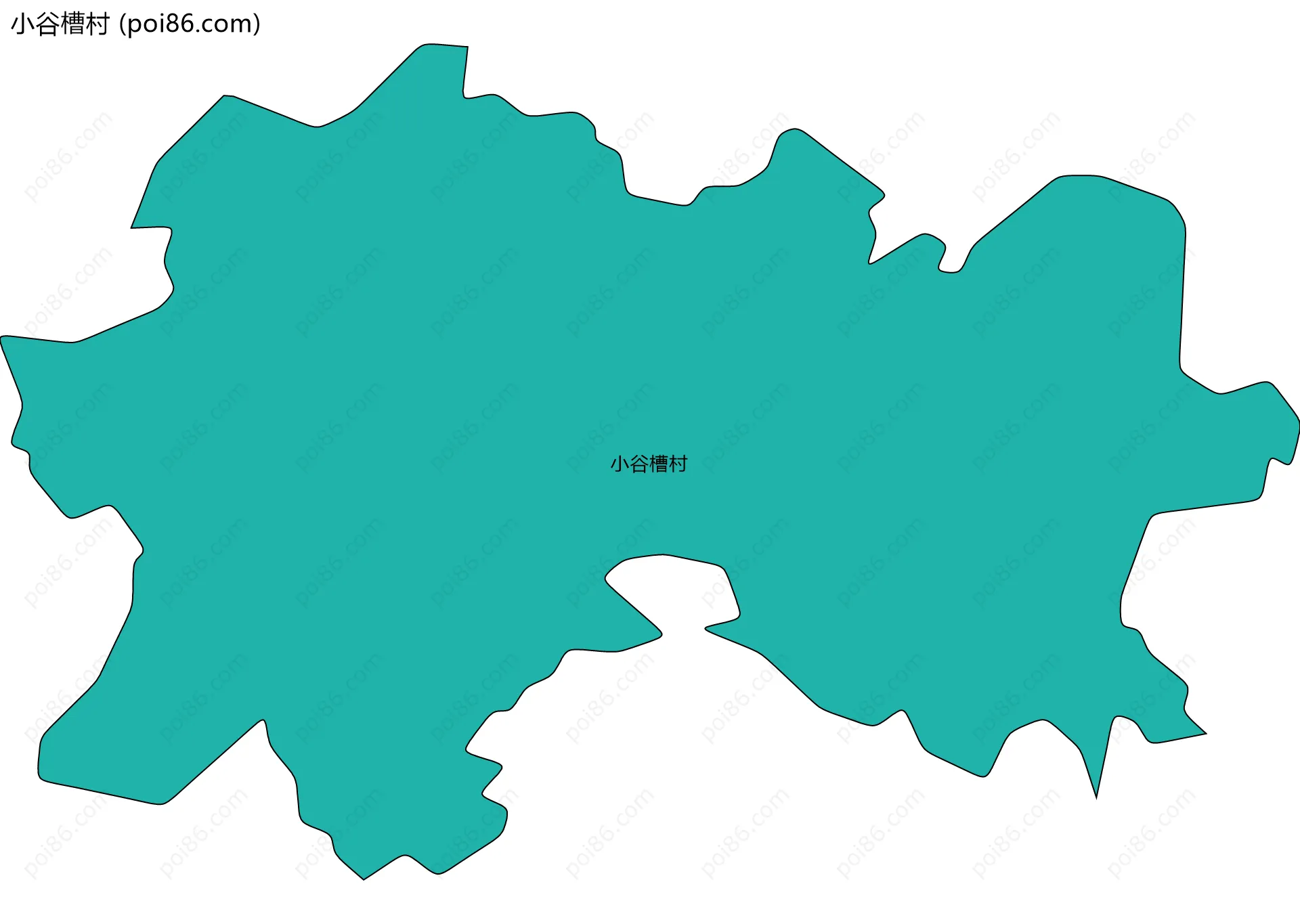 小谷槽村边界地图