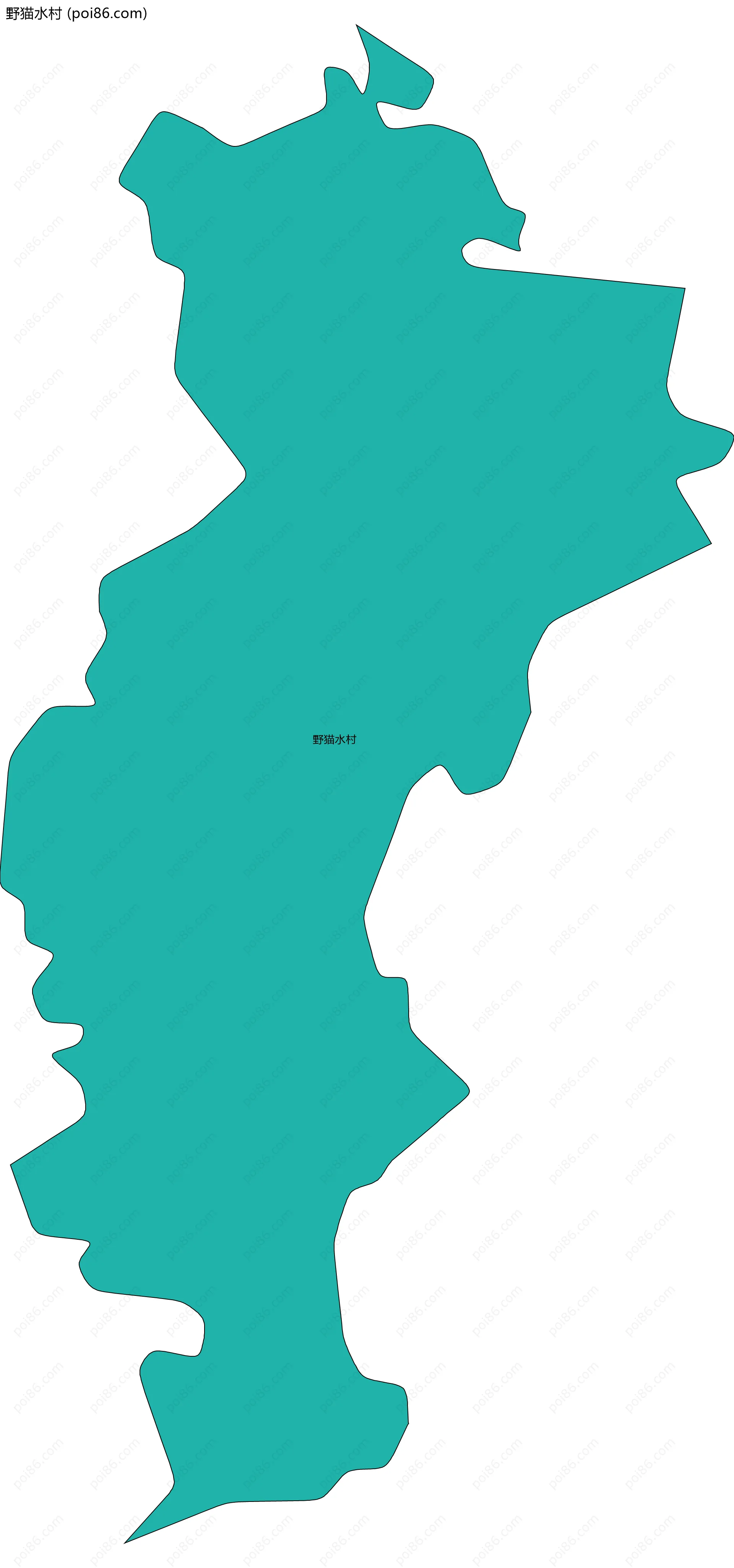野猫水村边界地图