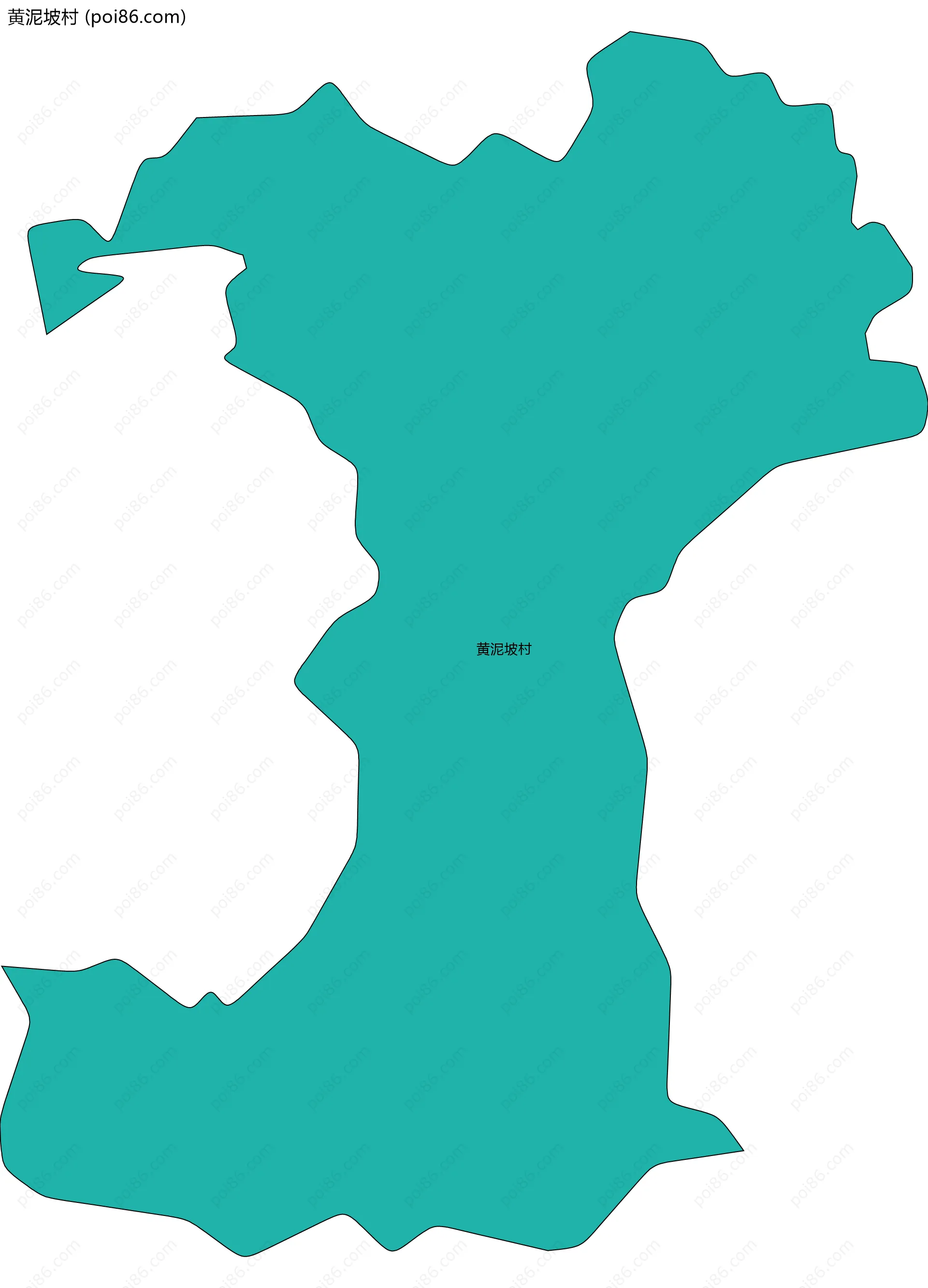 黄泥坡村边界地图