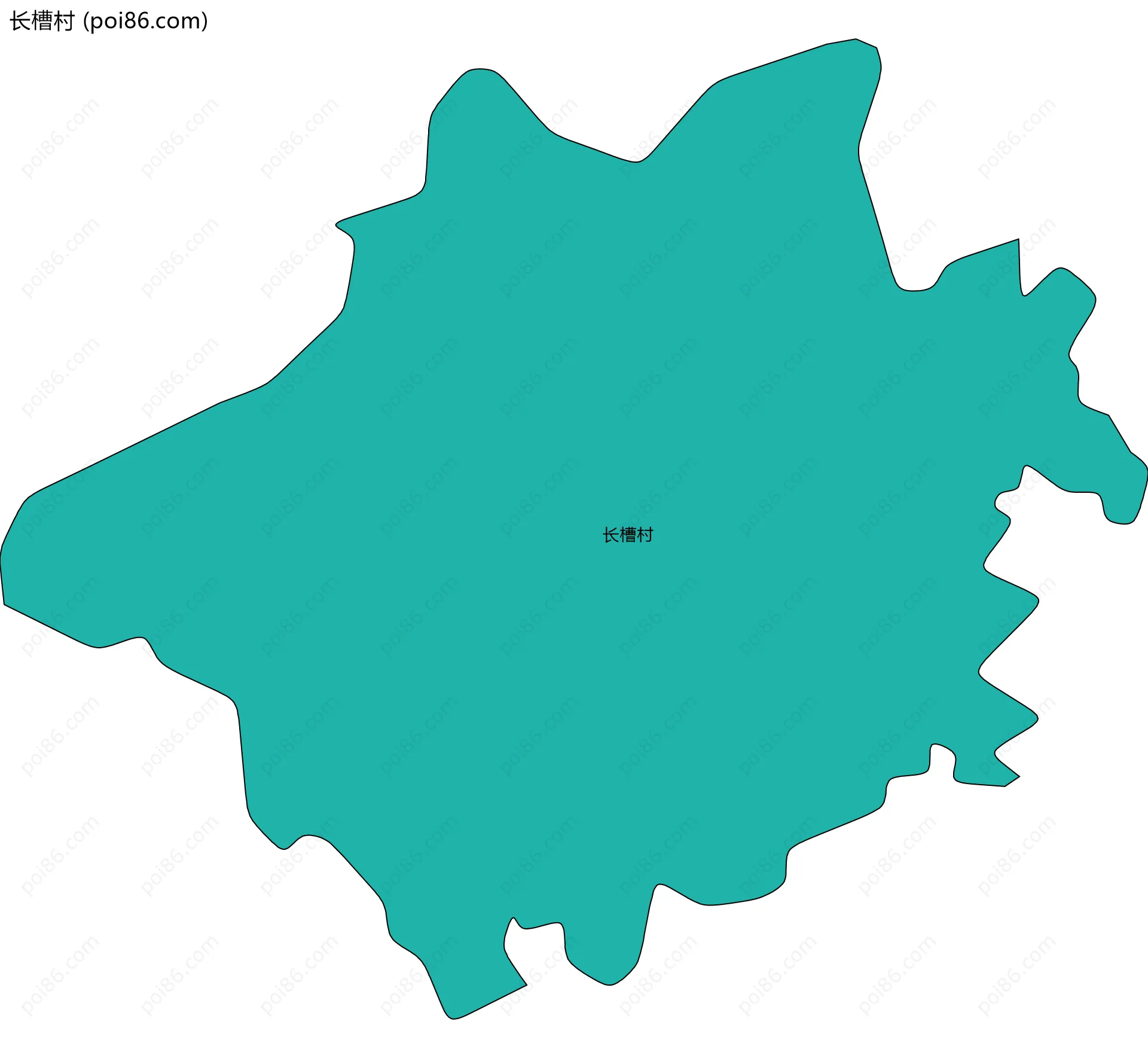 长槽村边界地图