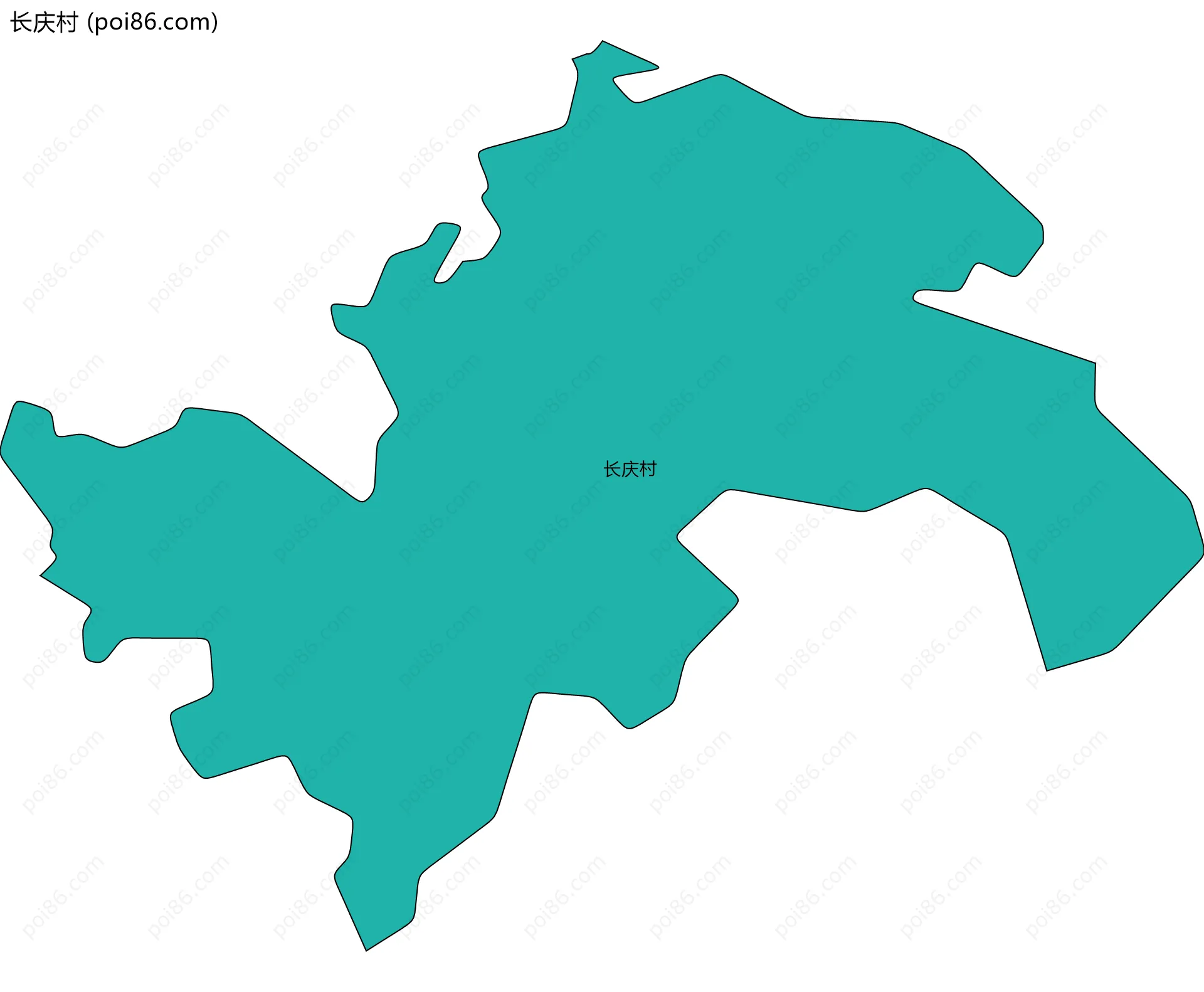 长庆村边界地图