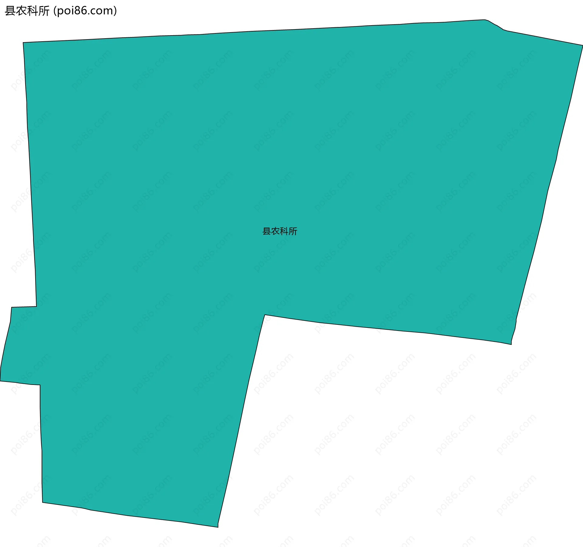 县农科所边界地图