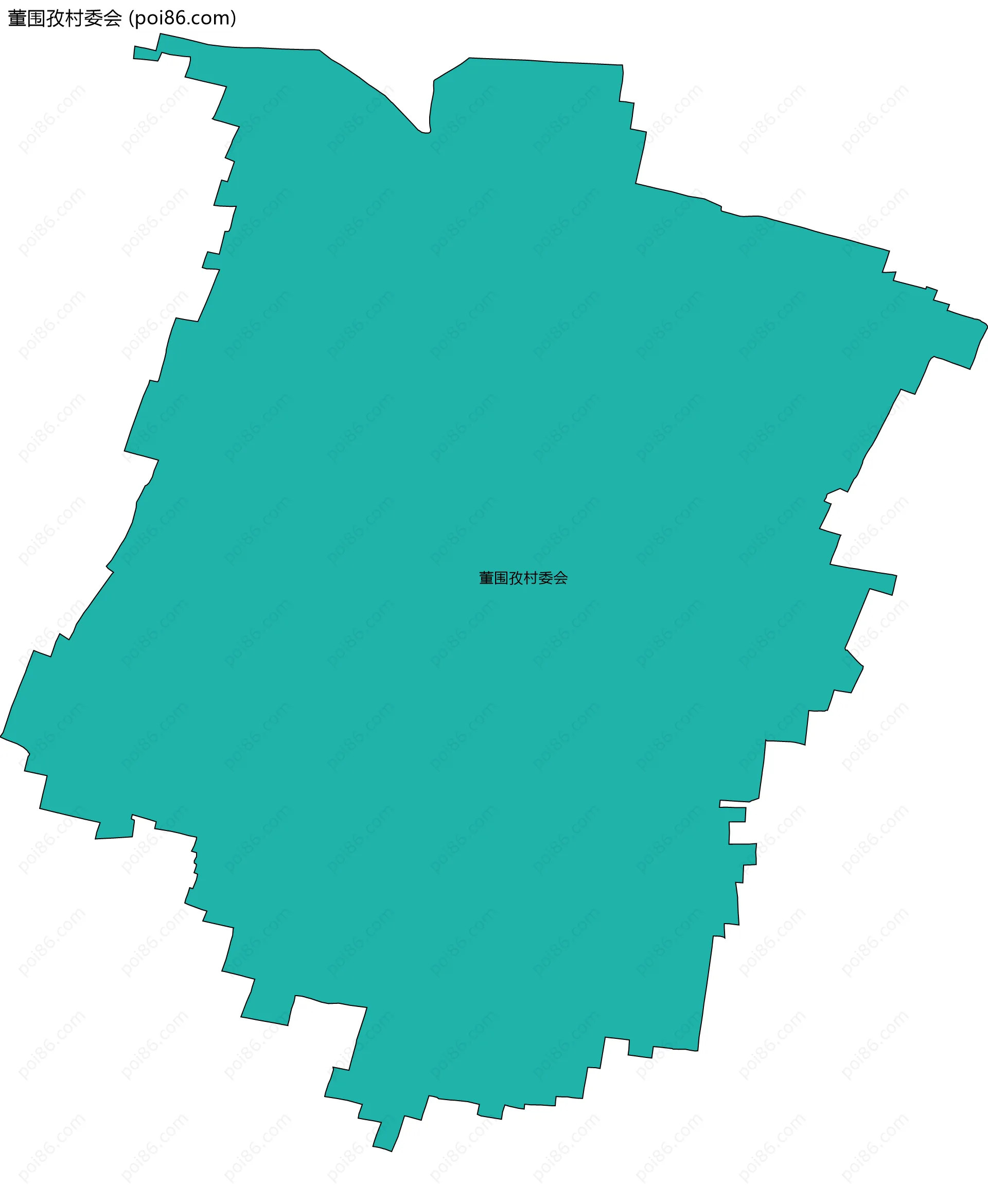 董围孜村委会边界地图