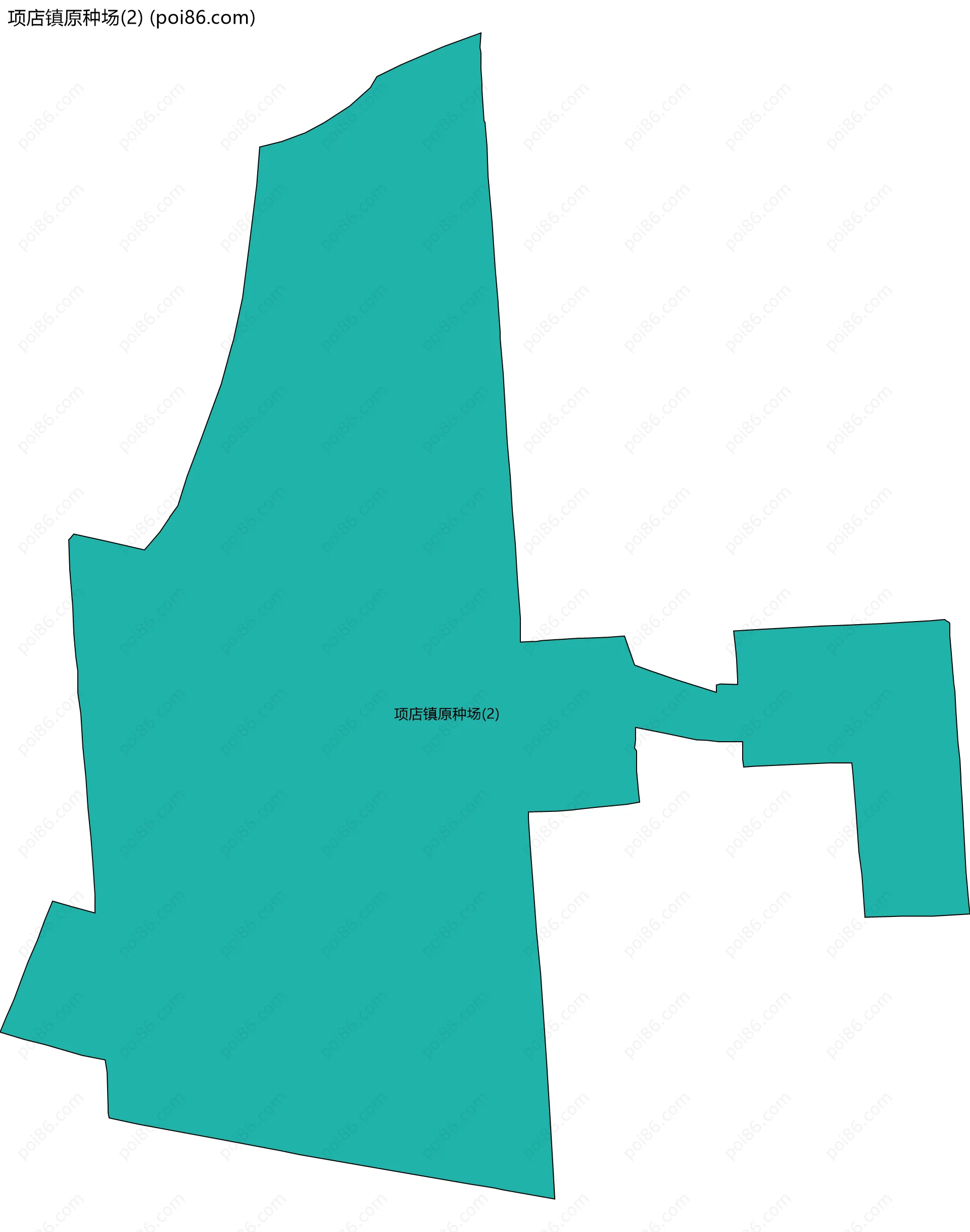 项店镇原种场(2)边界地图