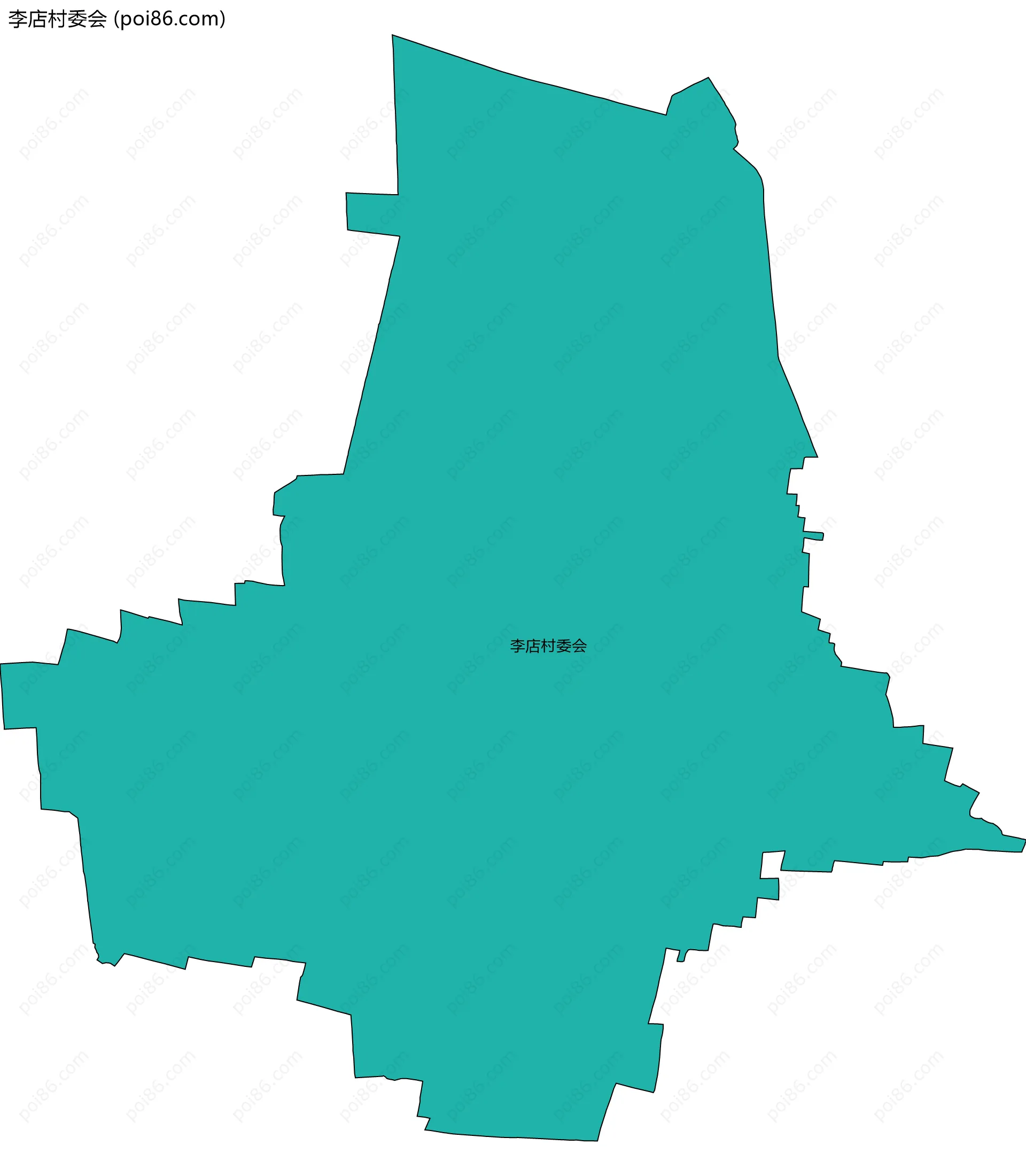 李店村委会边界地图