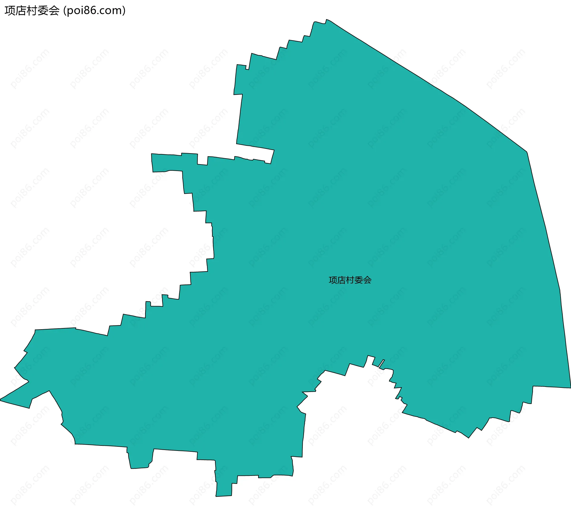 项店村委会边界地图