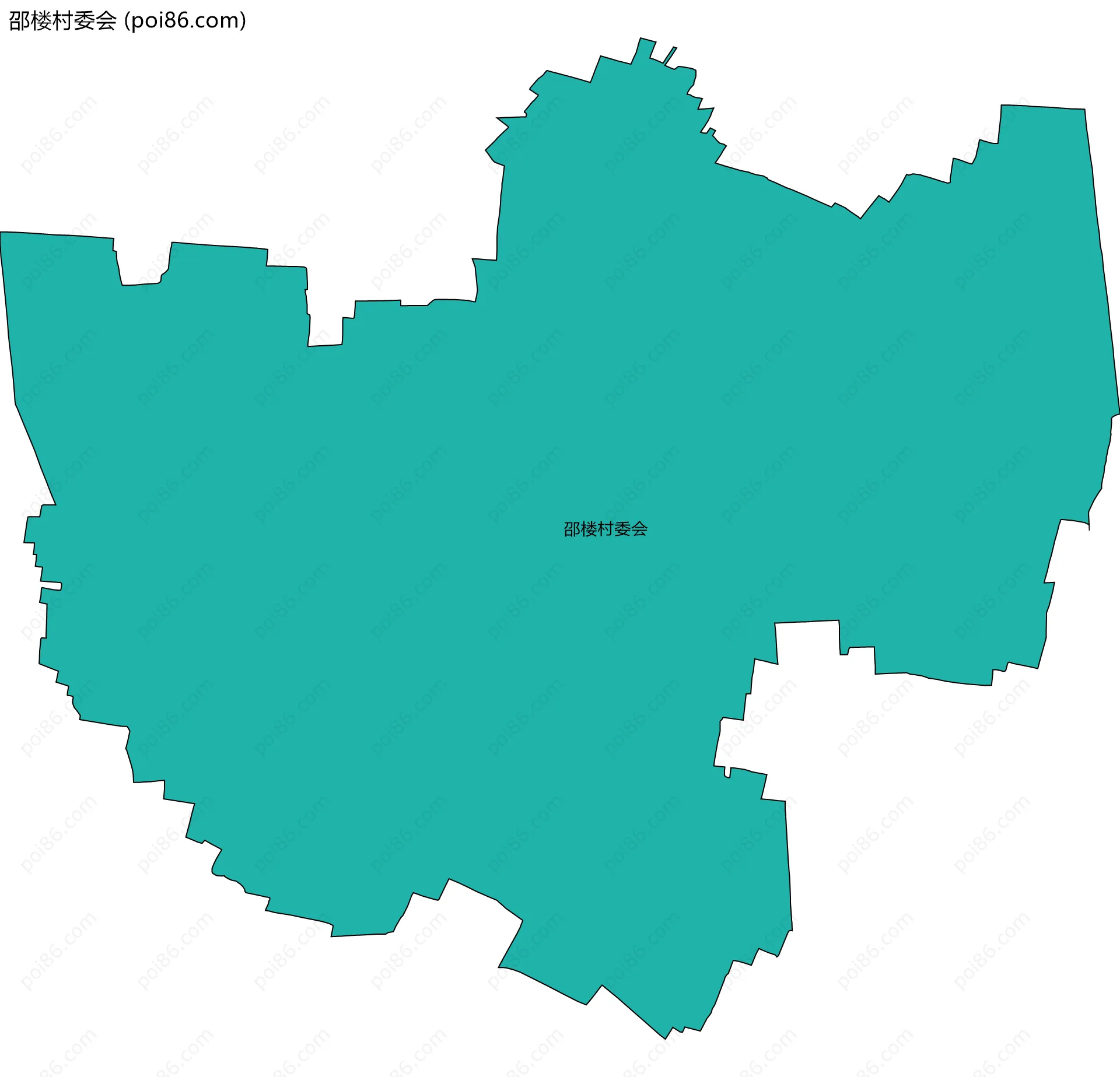 邵楼村委会边界地图