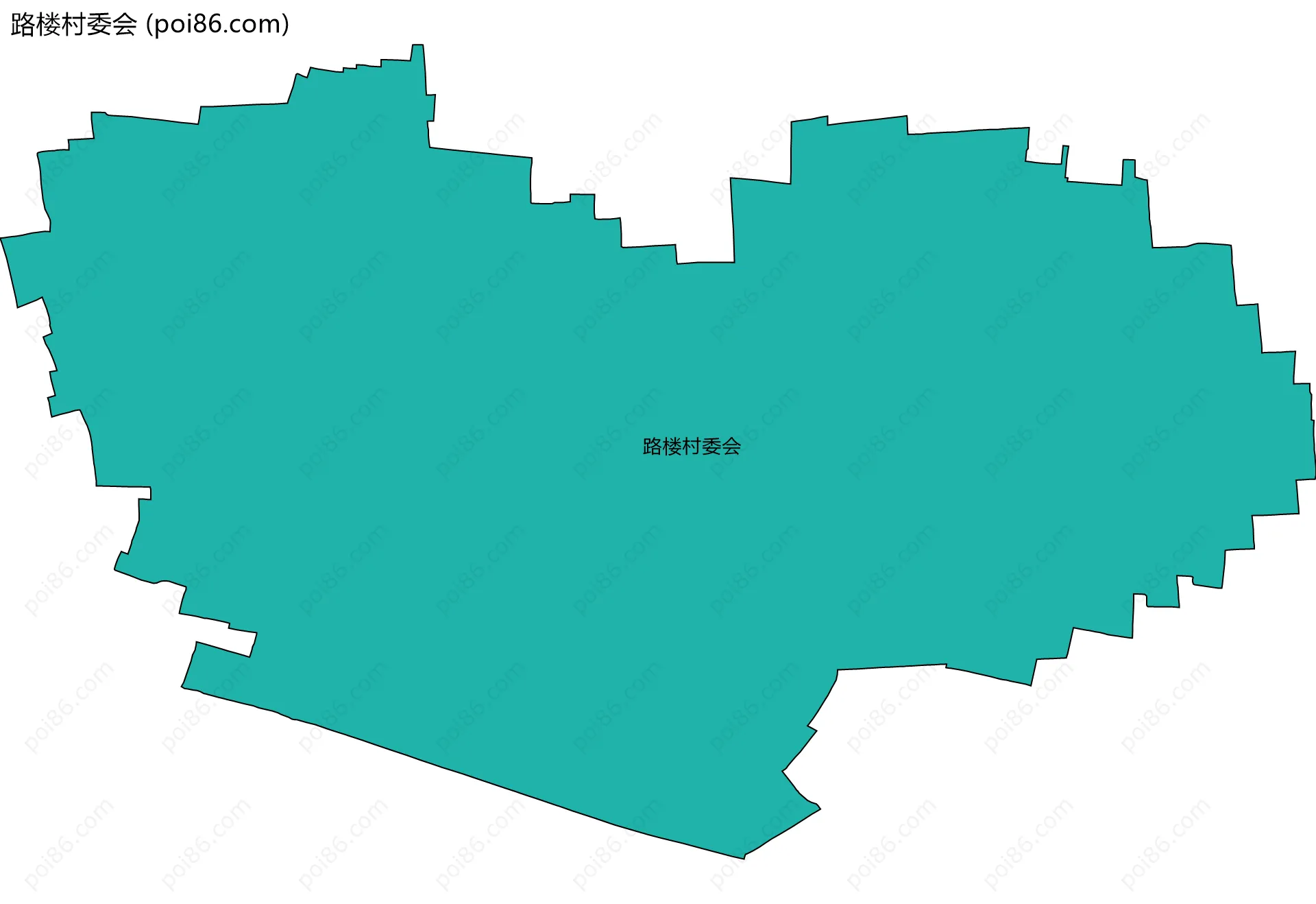 路楼村委会边界地图