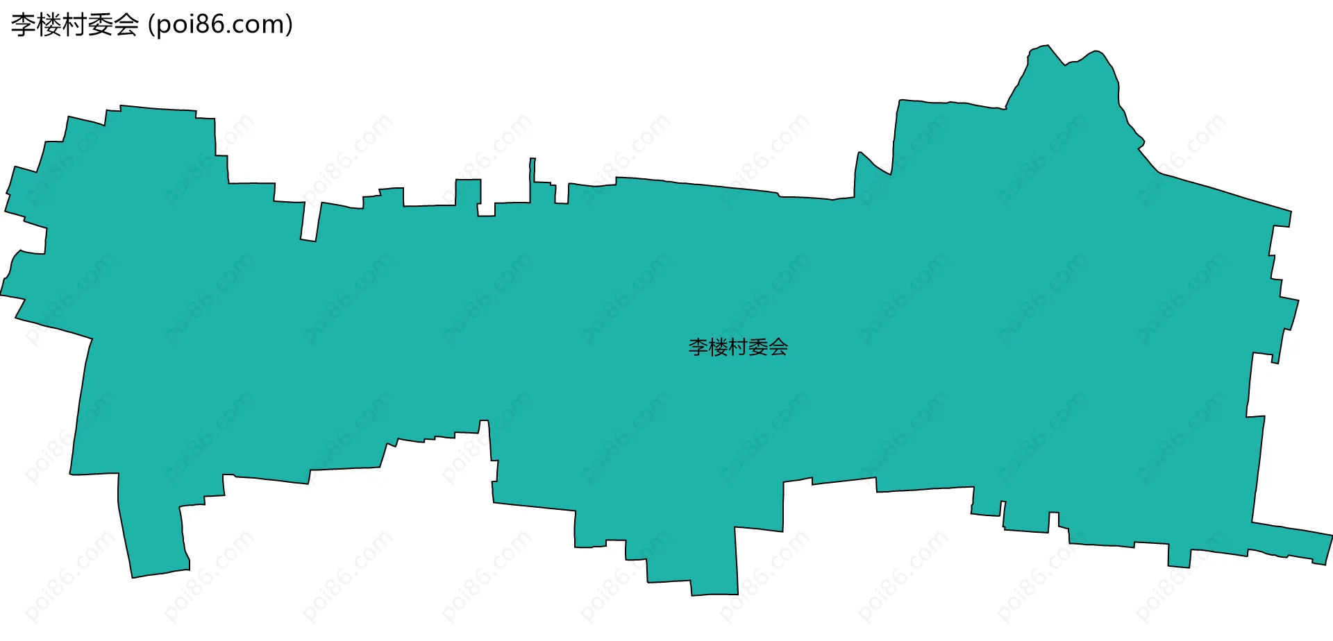 李楼村委会边界地图