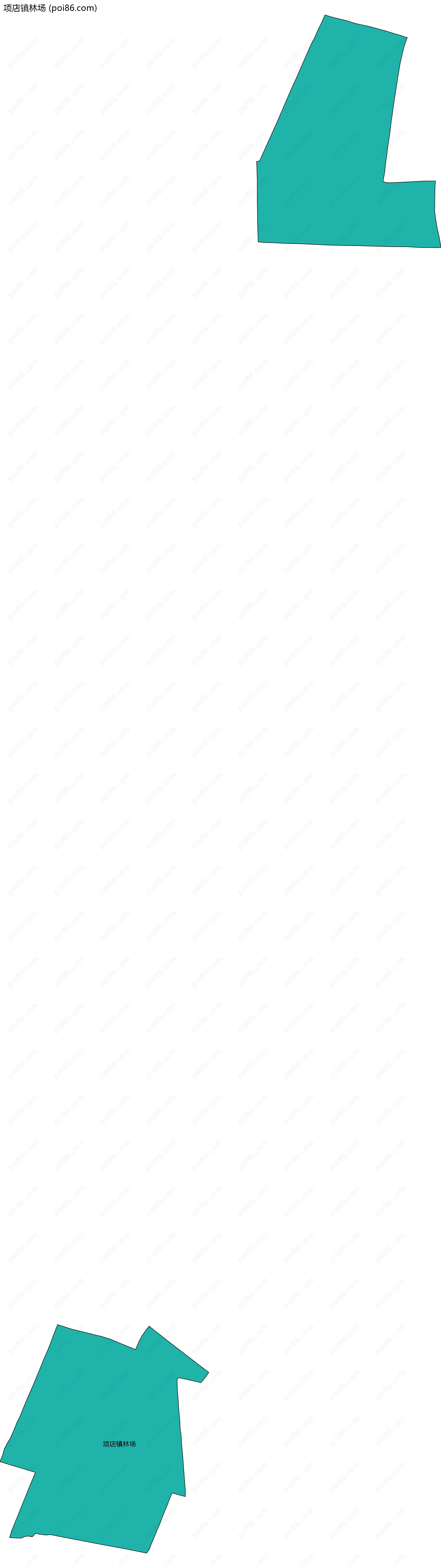 项店镇林场边界地图