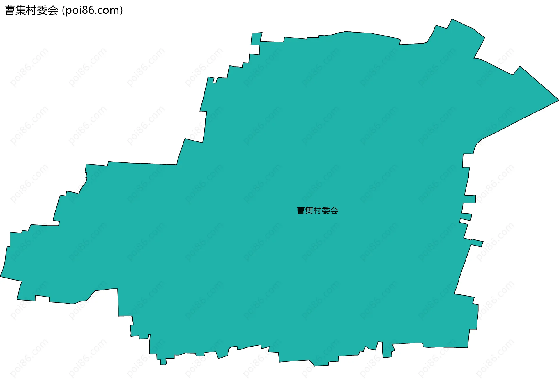 曹集村委会边界地图