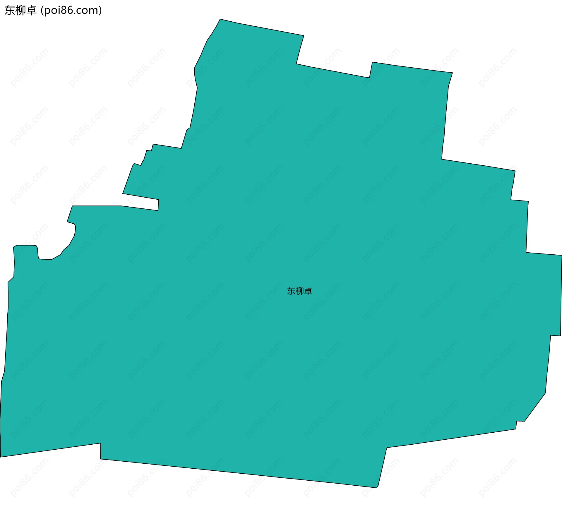 东柳卓边界地图