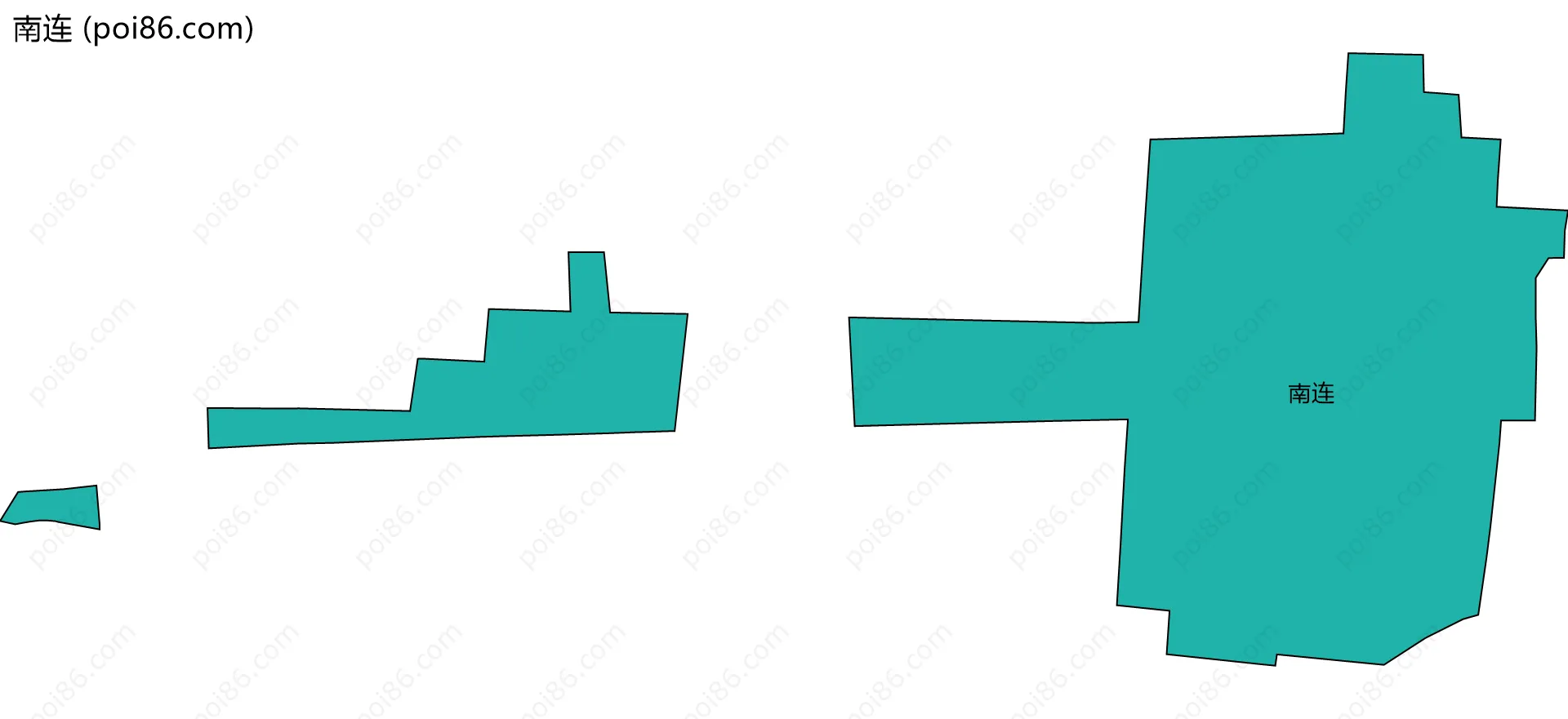 南连边界地图