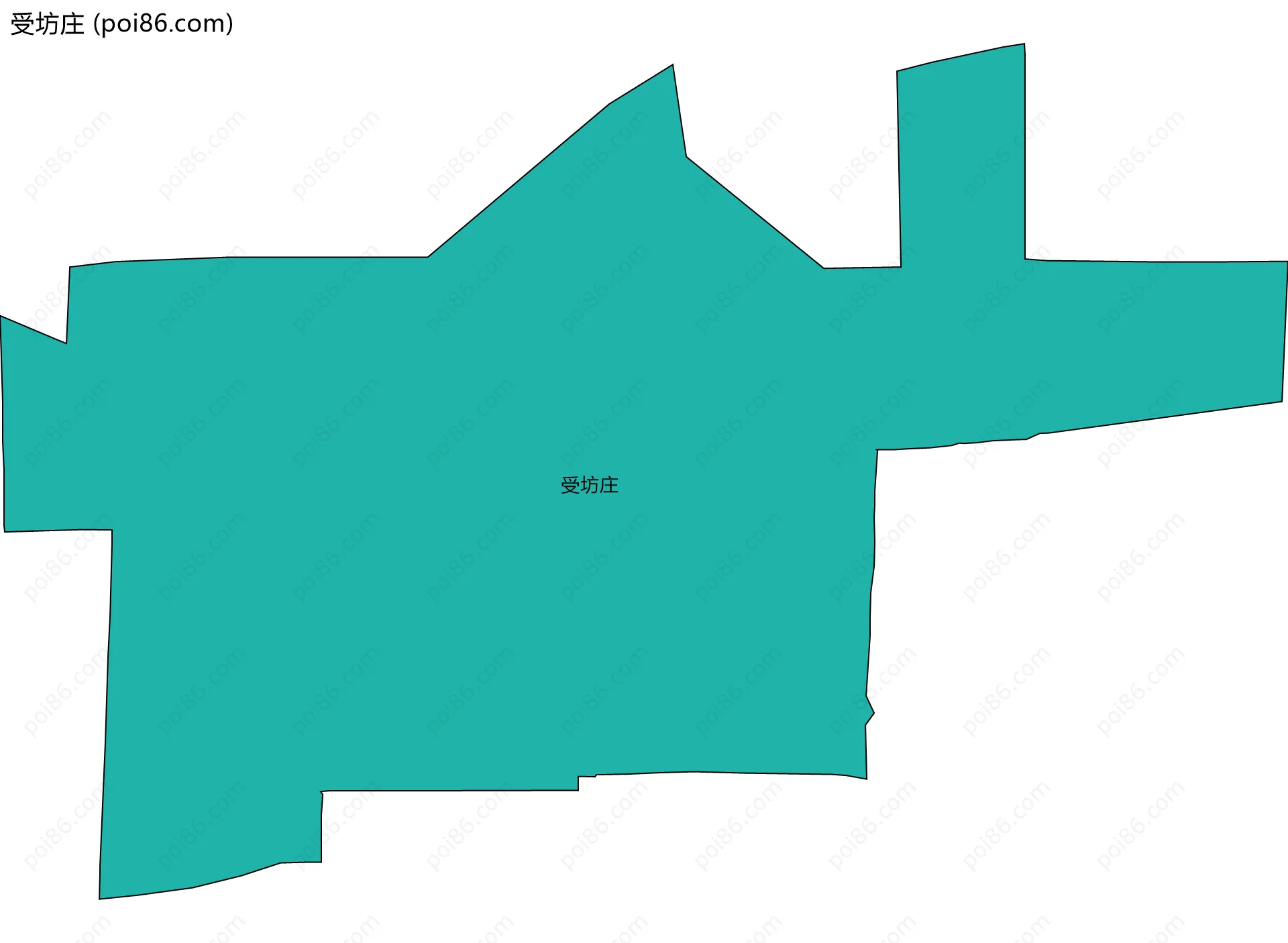受坊庄边界地图
