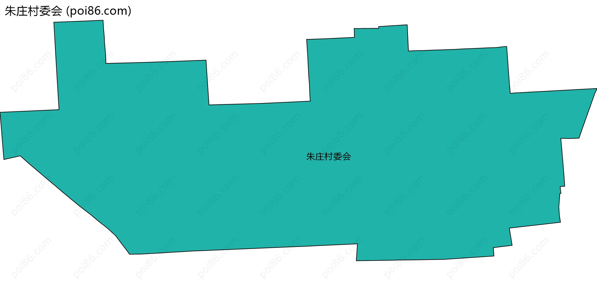 朱庄村委会边界地图