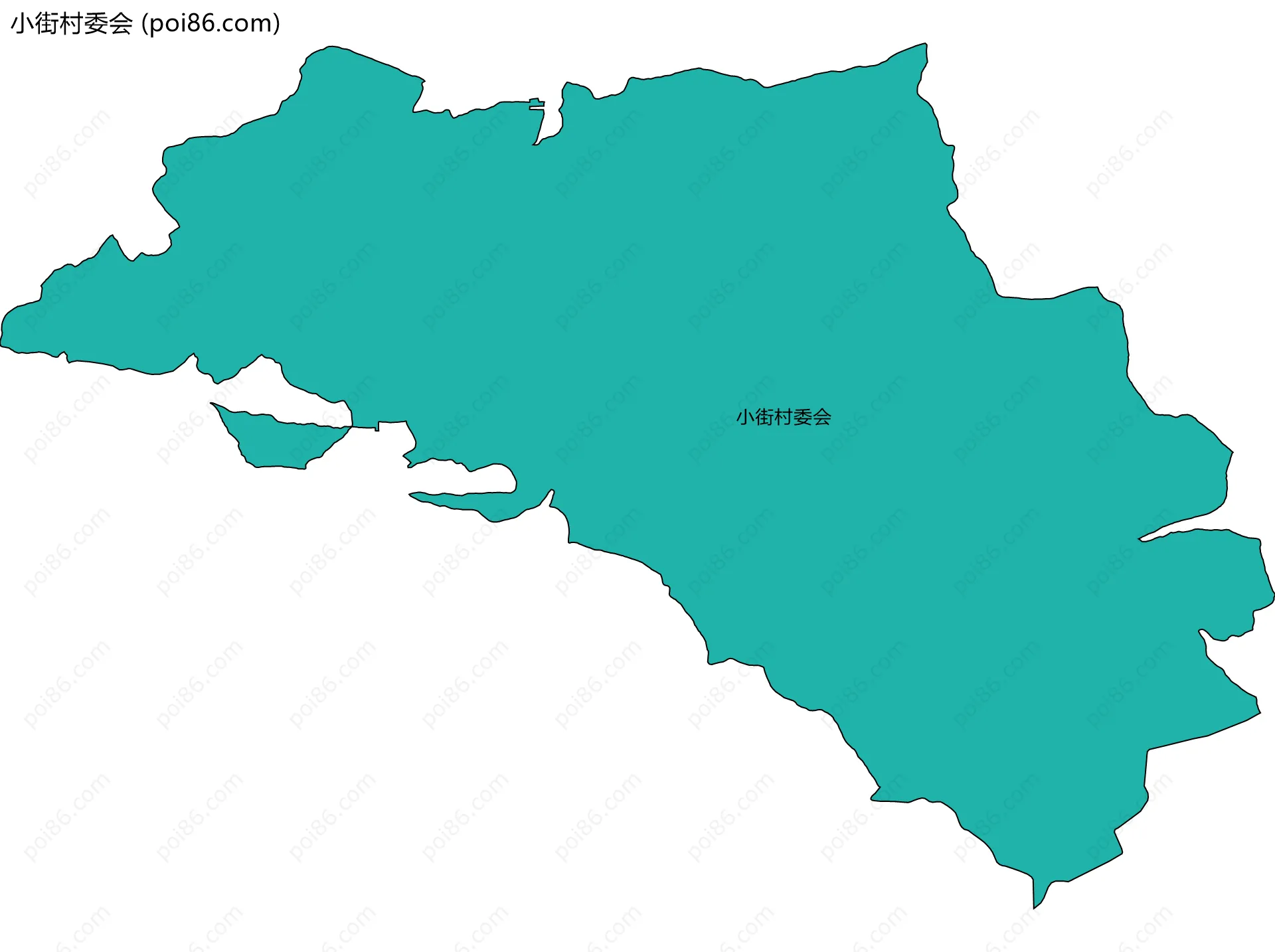 小街村委会边界地图