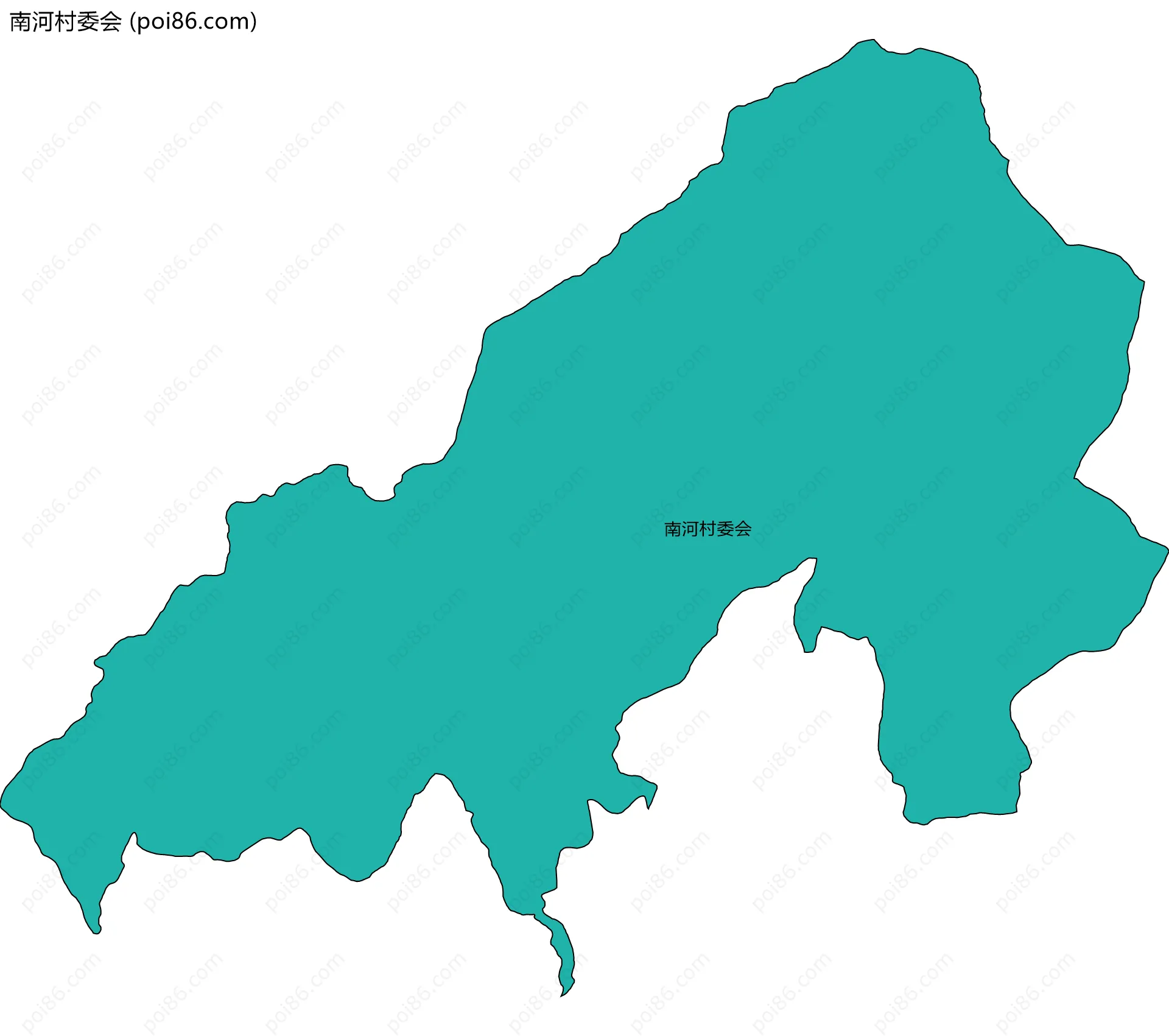 南河村委会边界地图