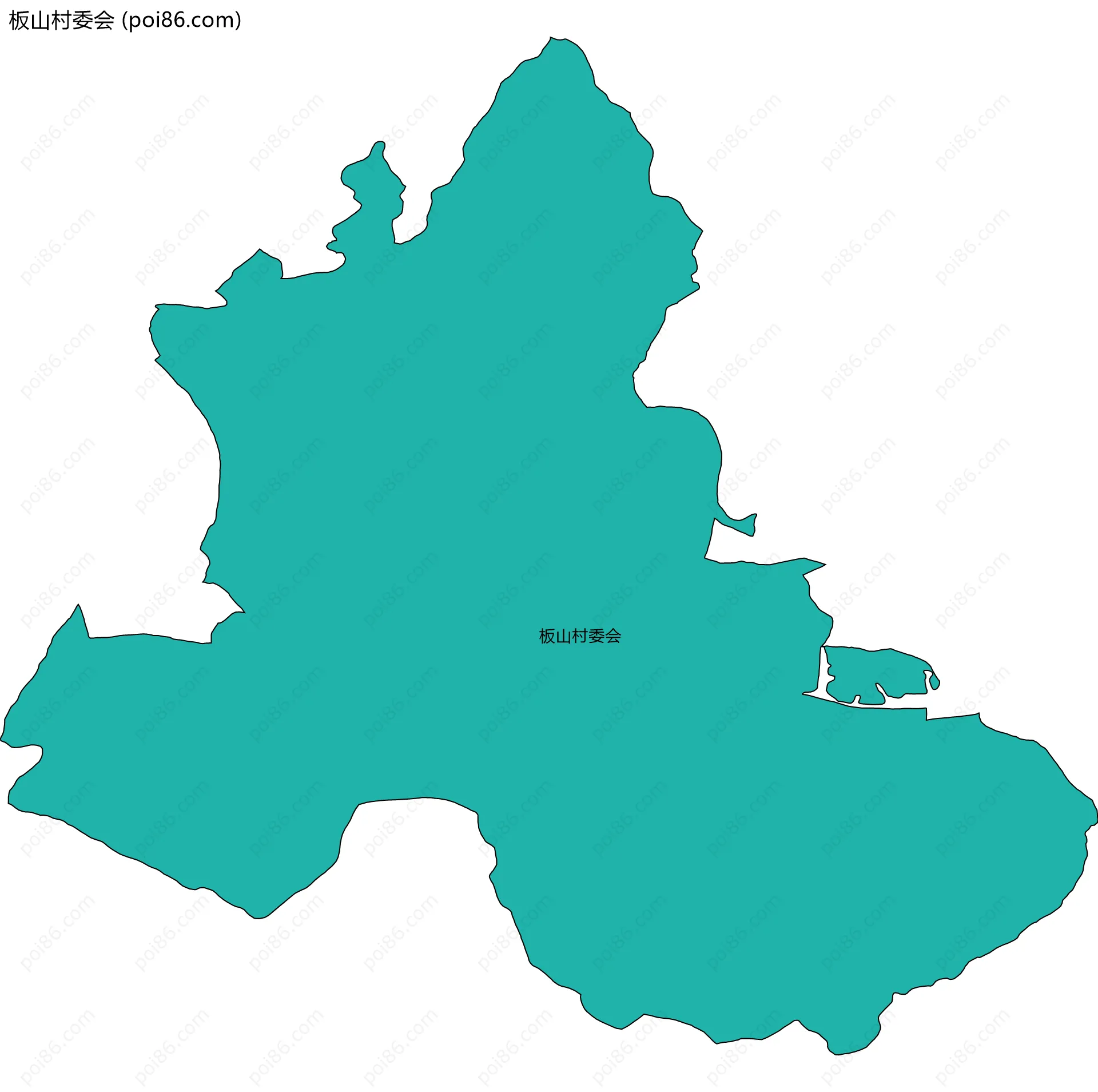 板山村委会边界地图