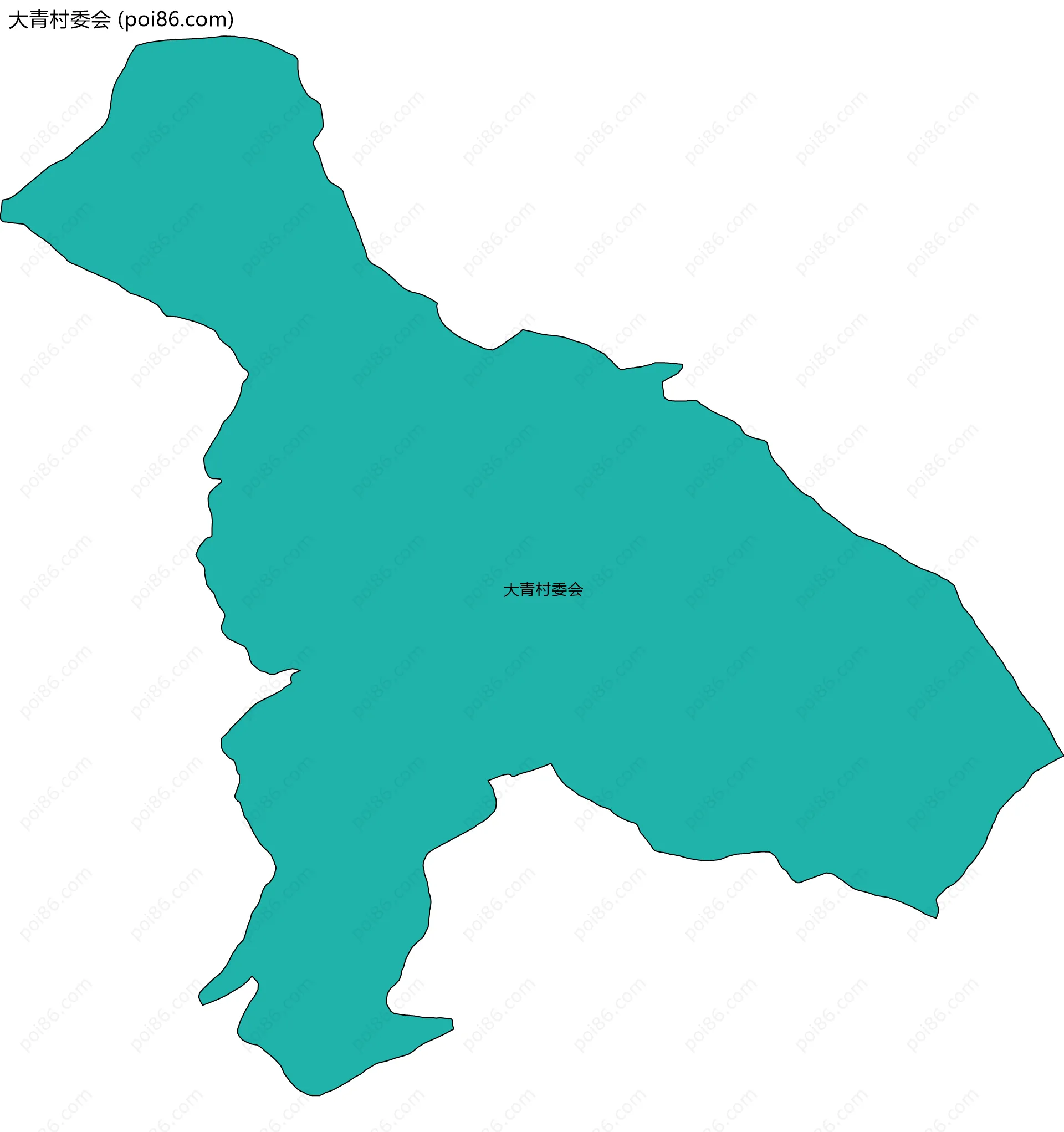 大青村委会边界地图