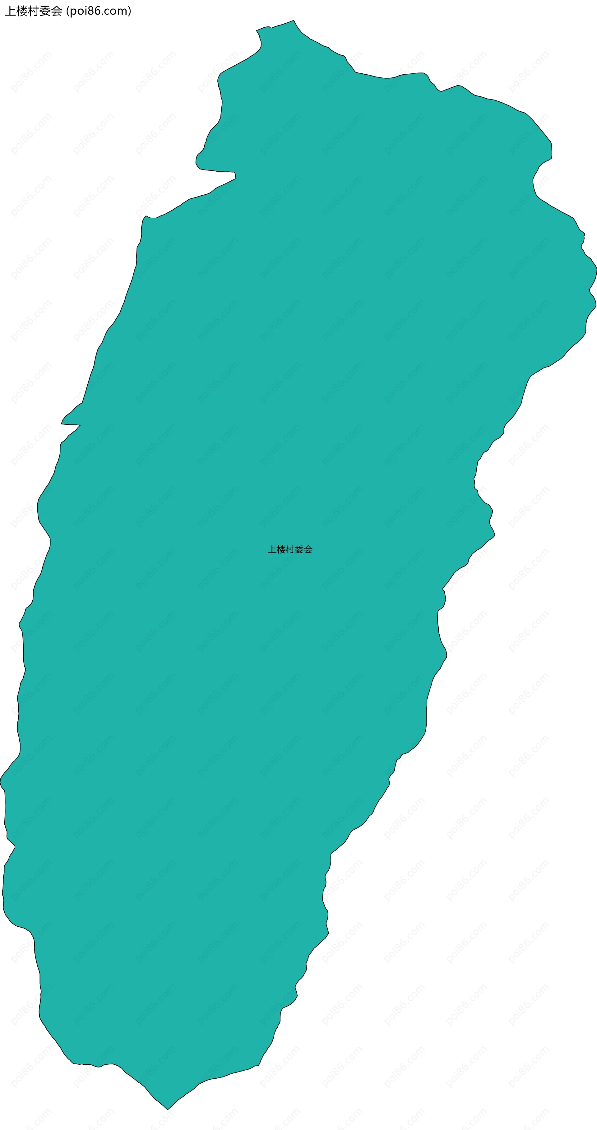 上楼村委会边界地图