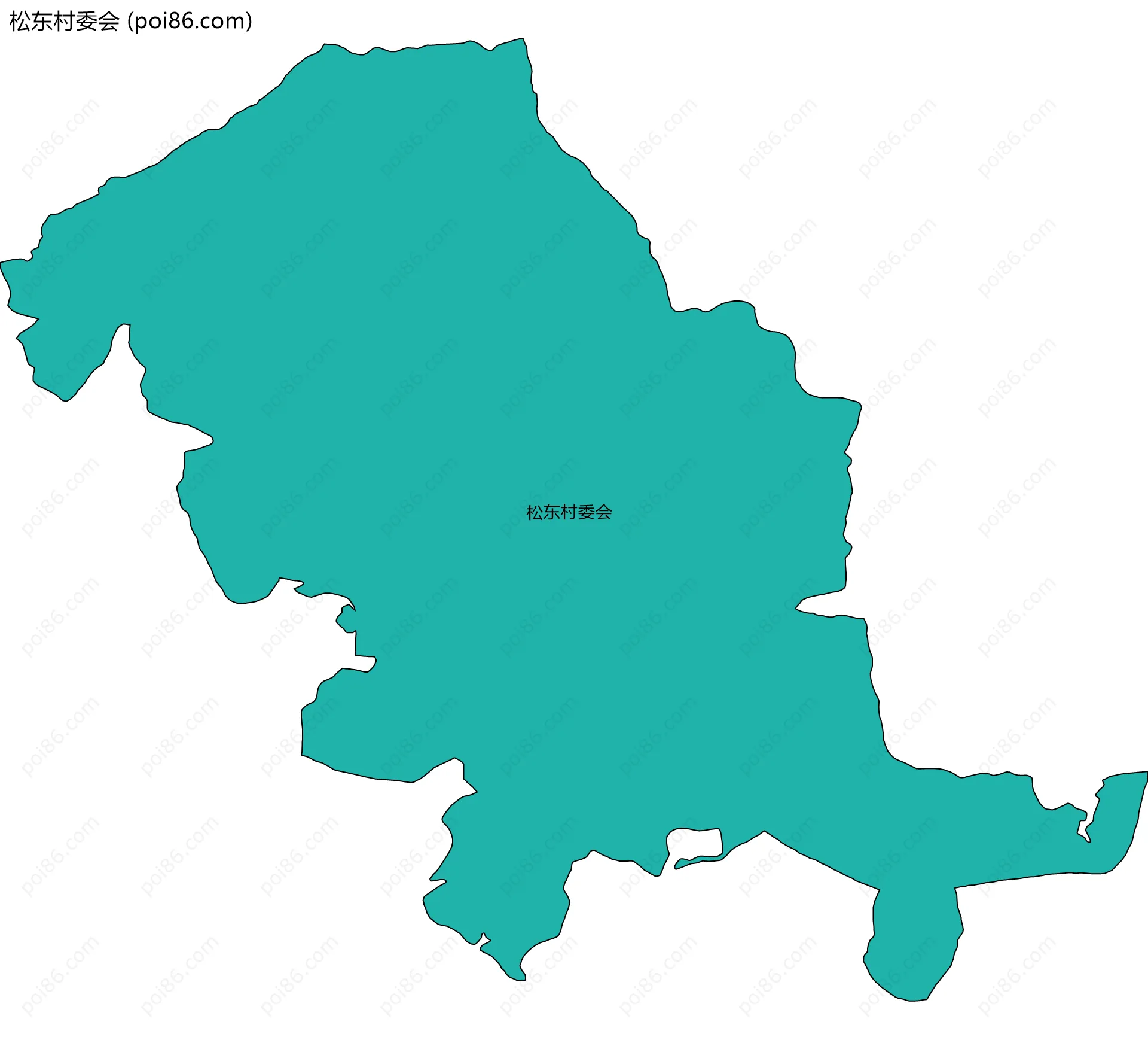 松东村委会边界地图