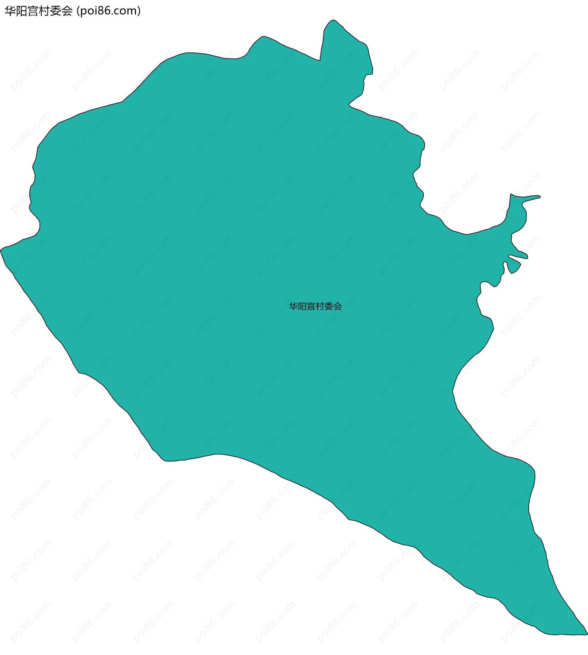 华阳宫村委会边界地图