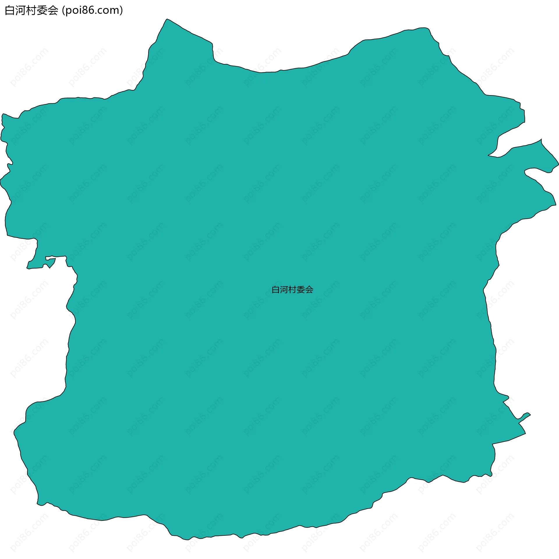 白河村委会边界地图