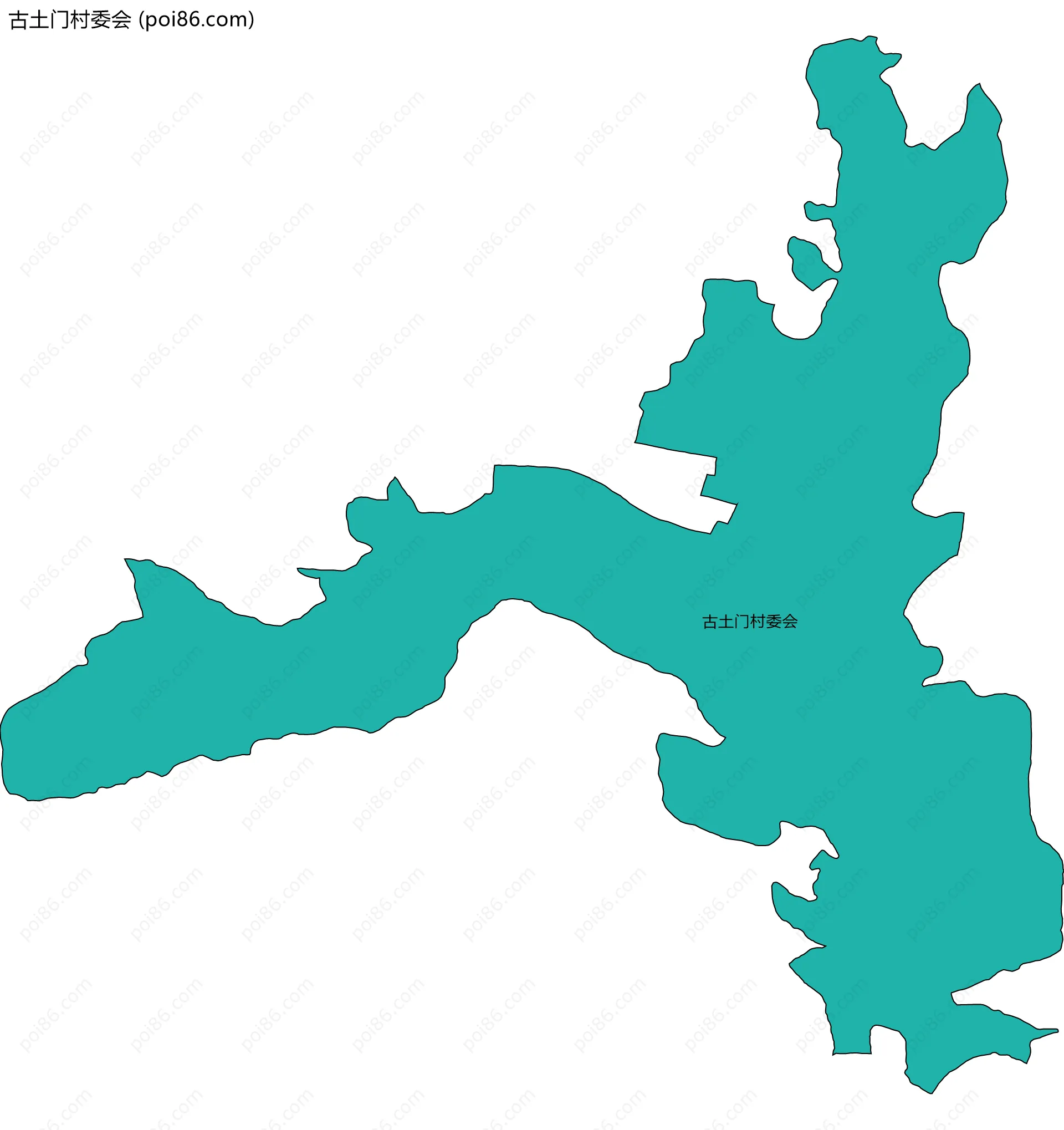 古土门村委会边界地图