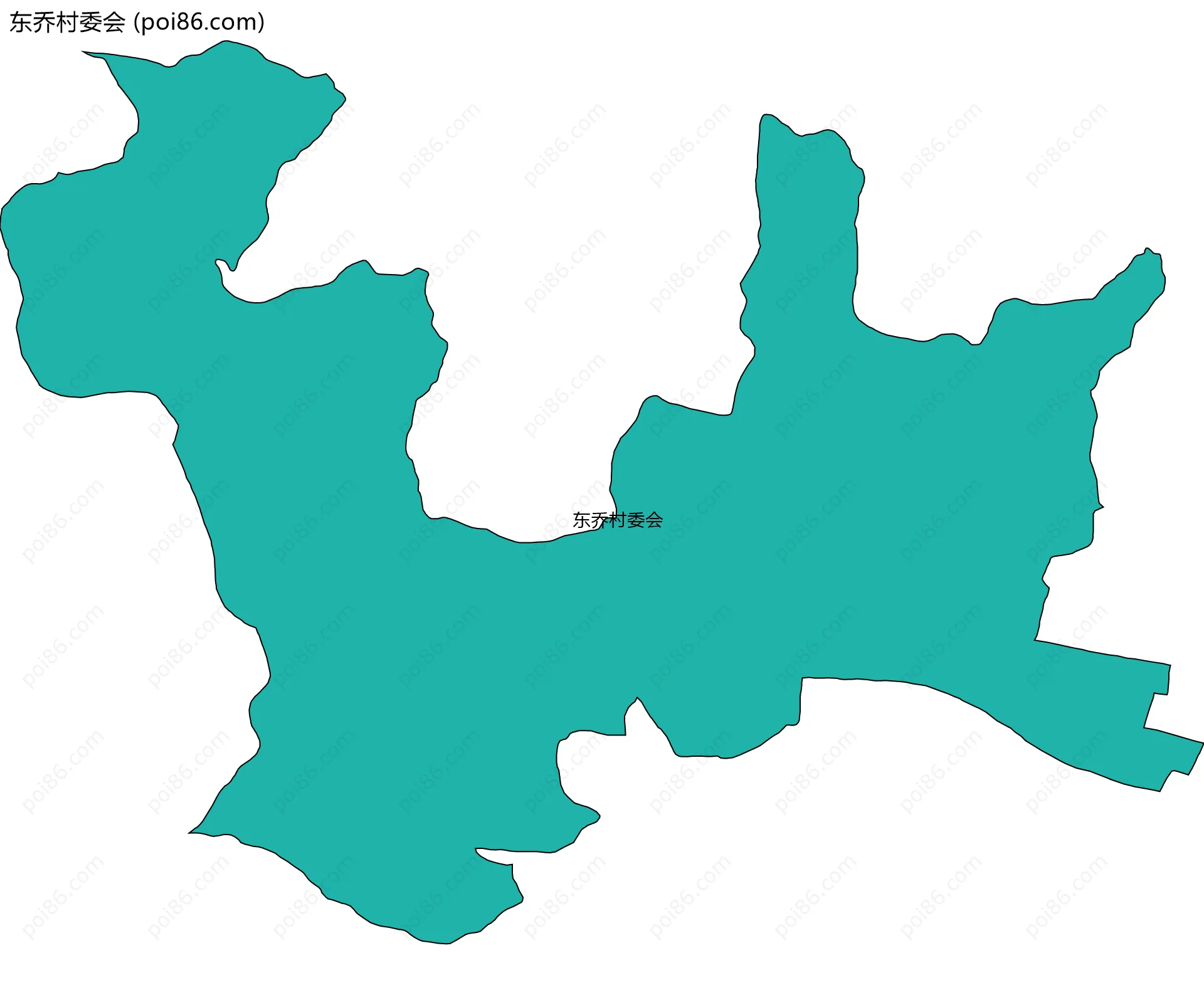 东乔村委会边界地图