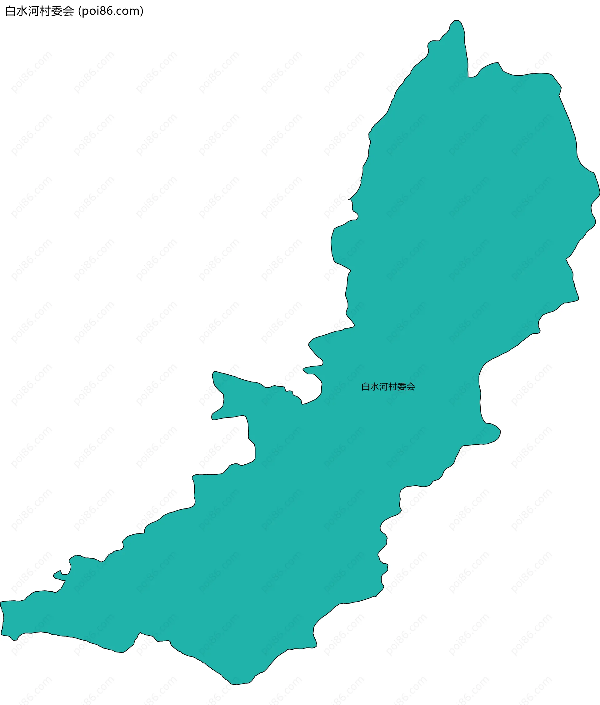 白水河村委会边界地图