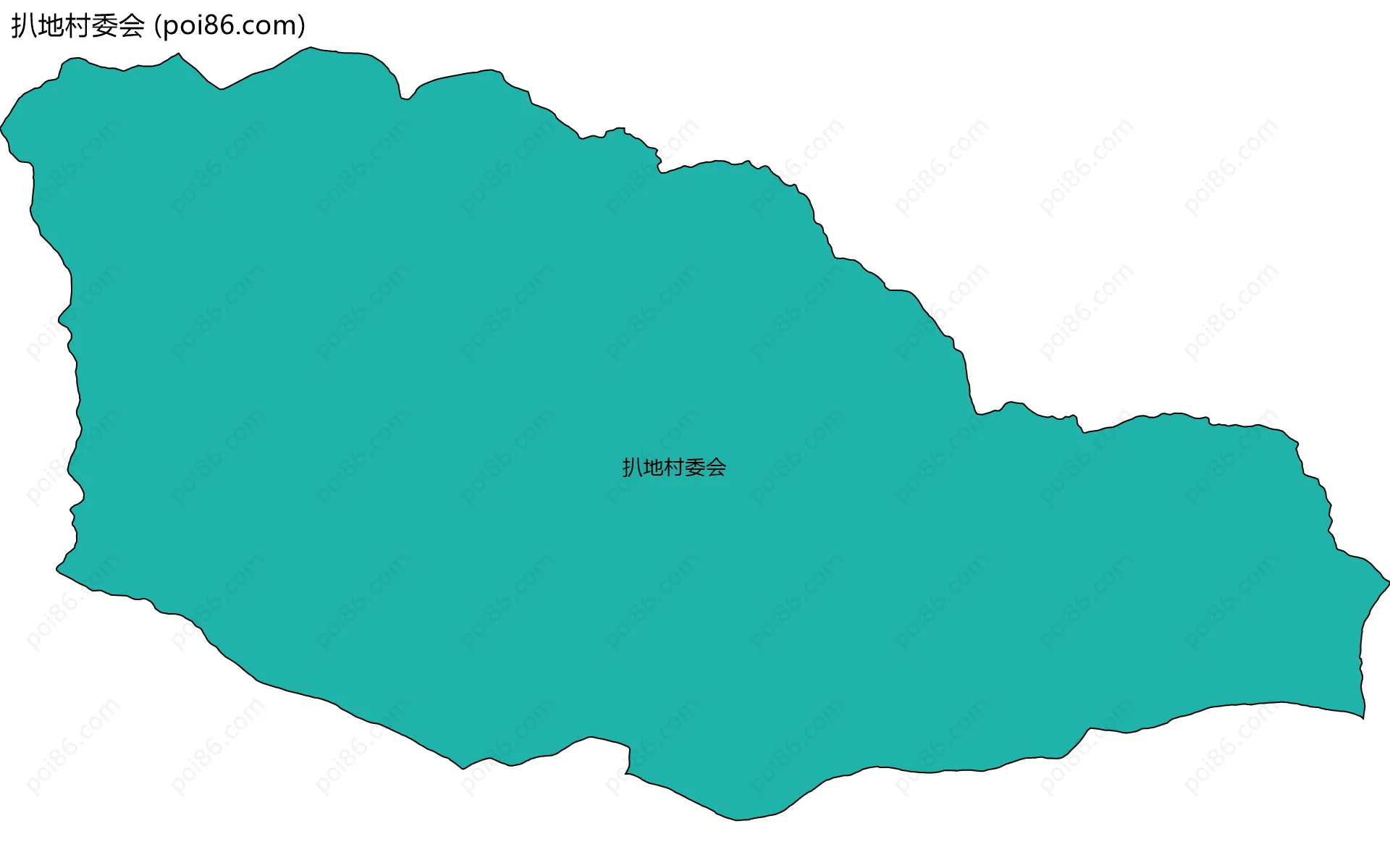 扒地村委会边界地图