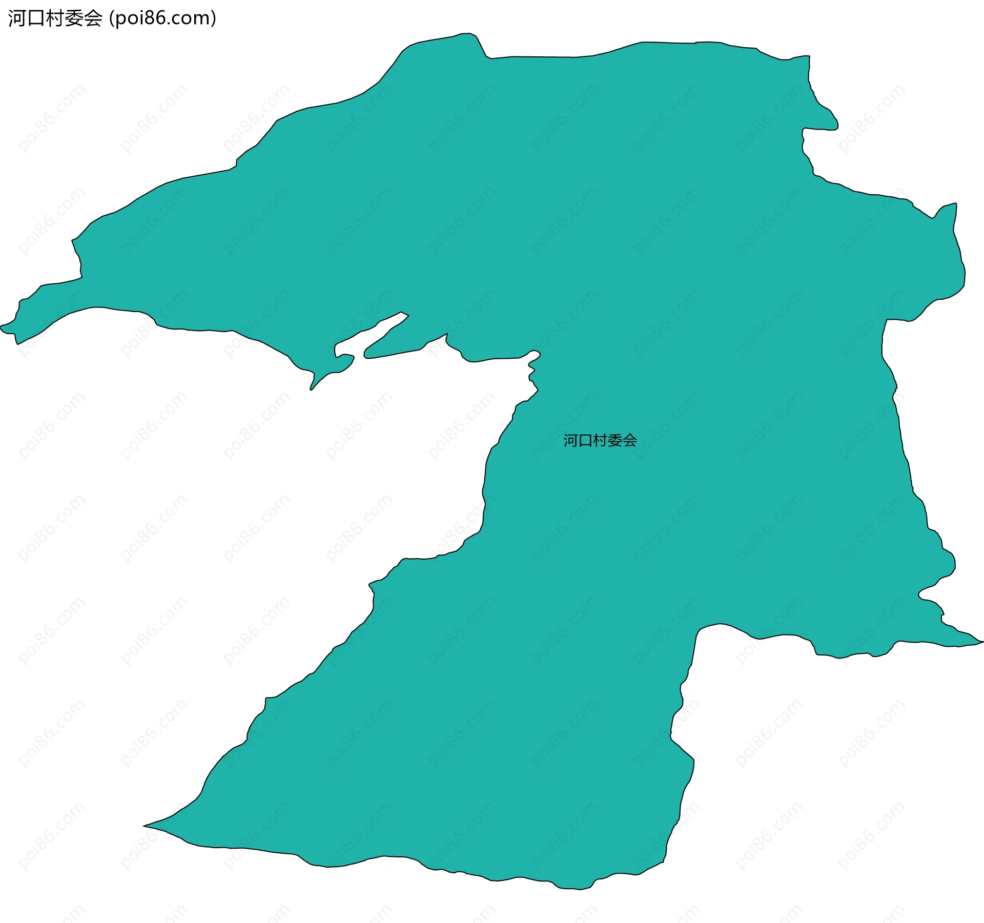 河口村委会边界地图