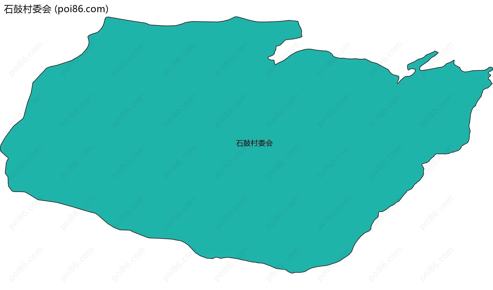 石鼓村委会边界地图